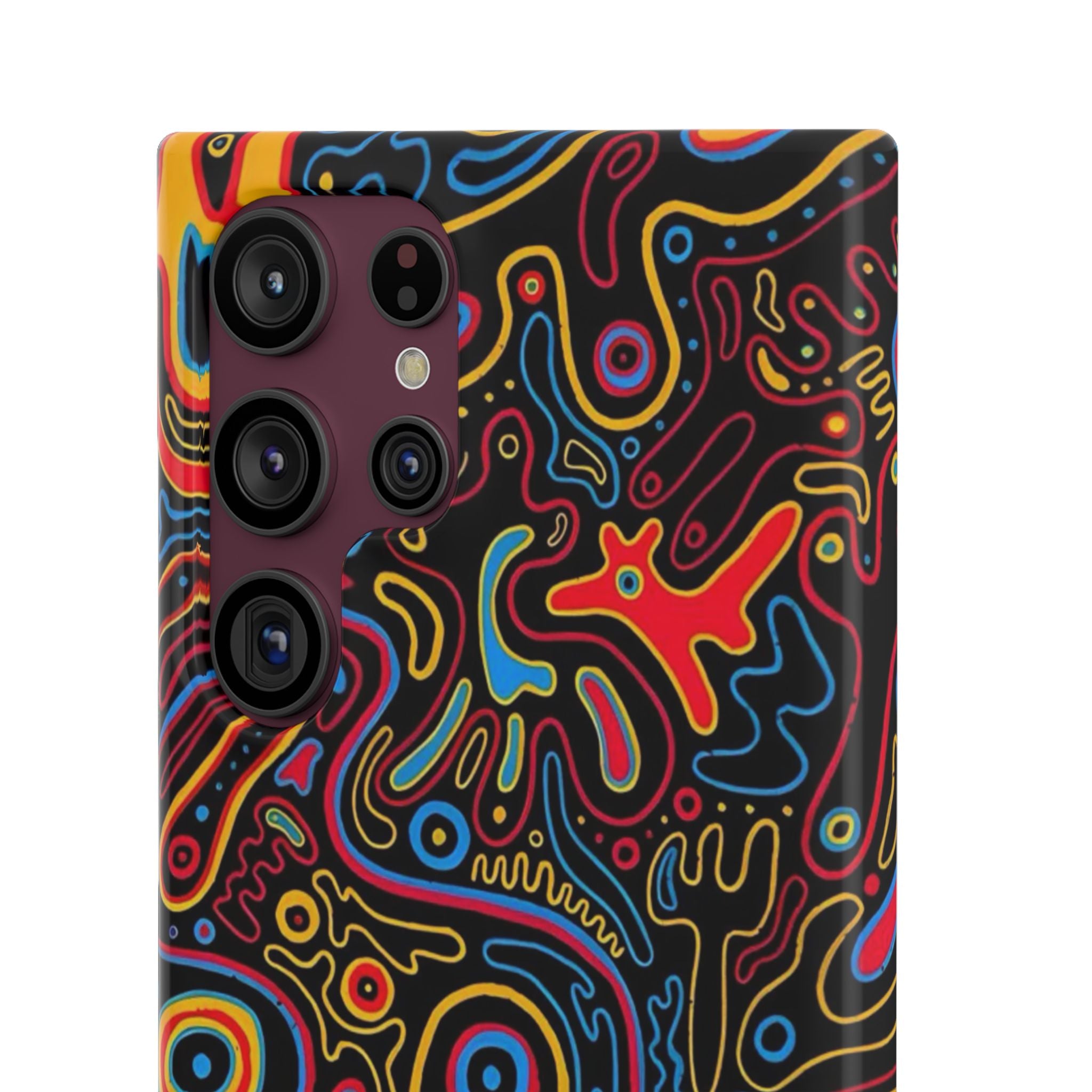 Neon Maze Phone Case