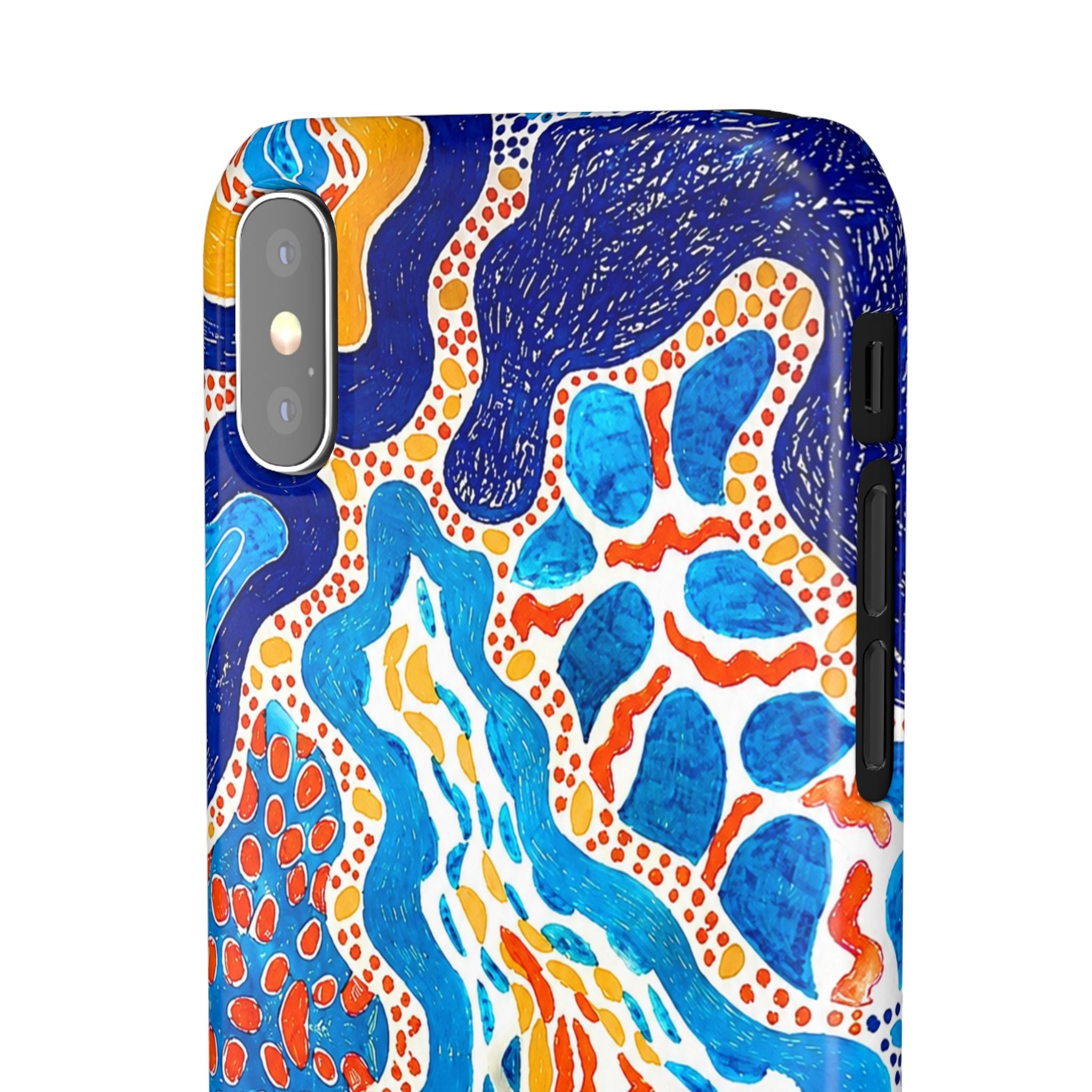 Abstract Blue Pattern Phone Case
