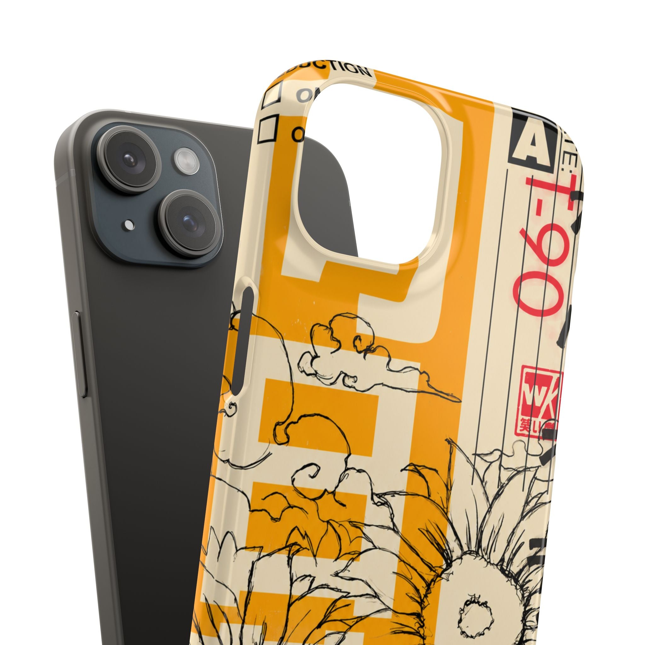 Retro Cassette Floral Phone Case