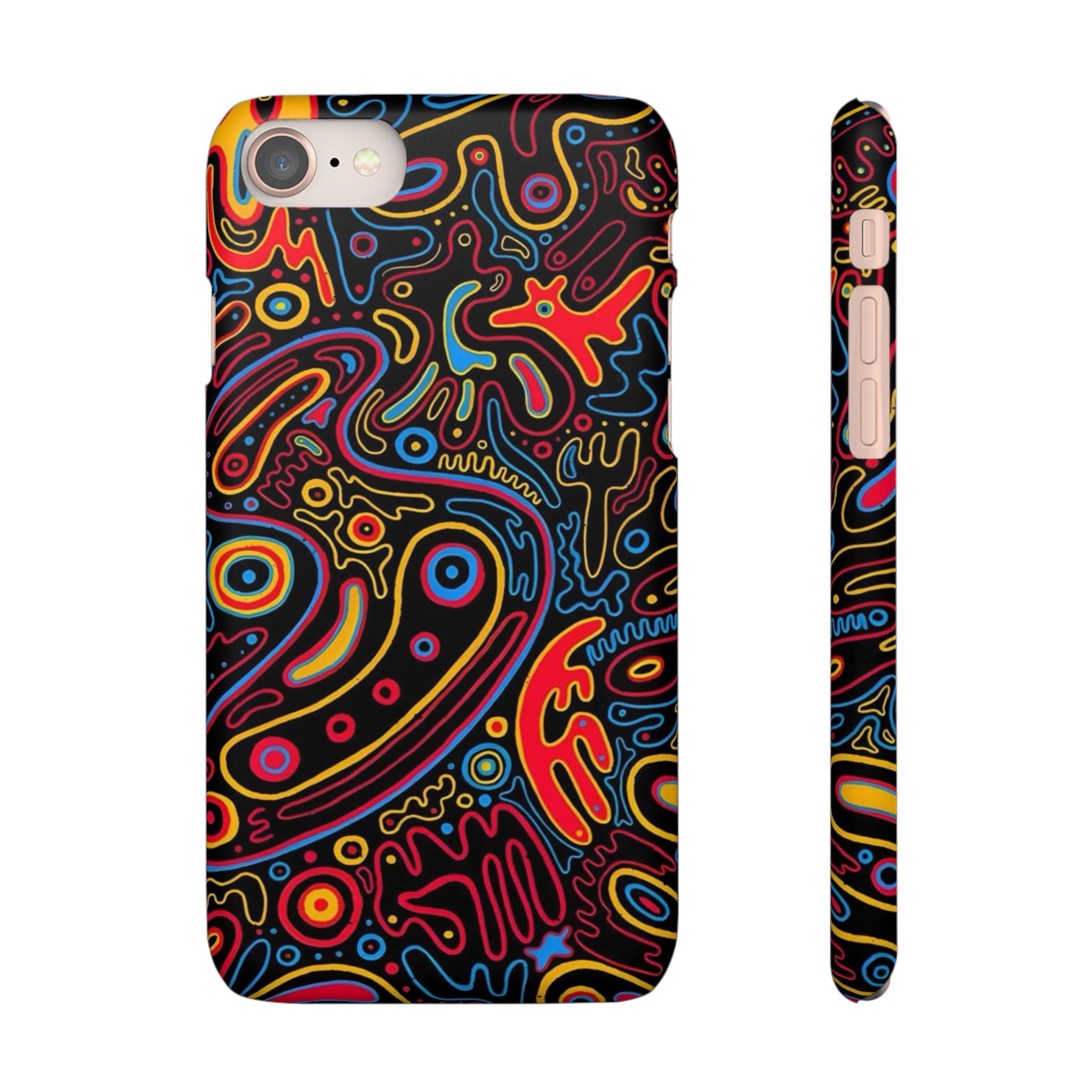 Neon Maze Phone Case
