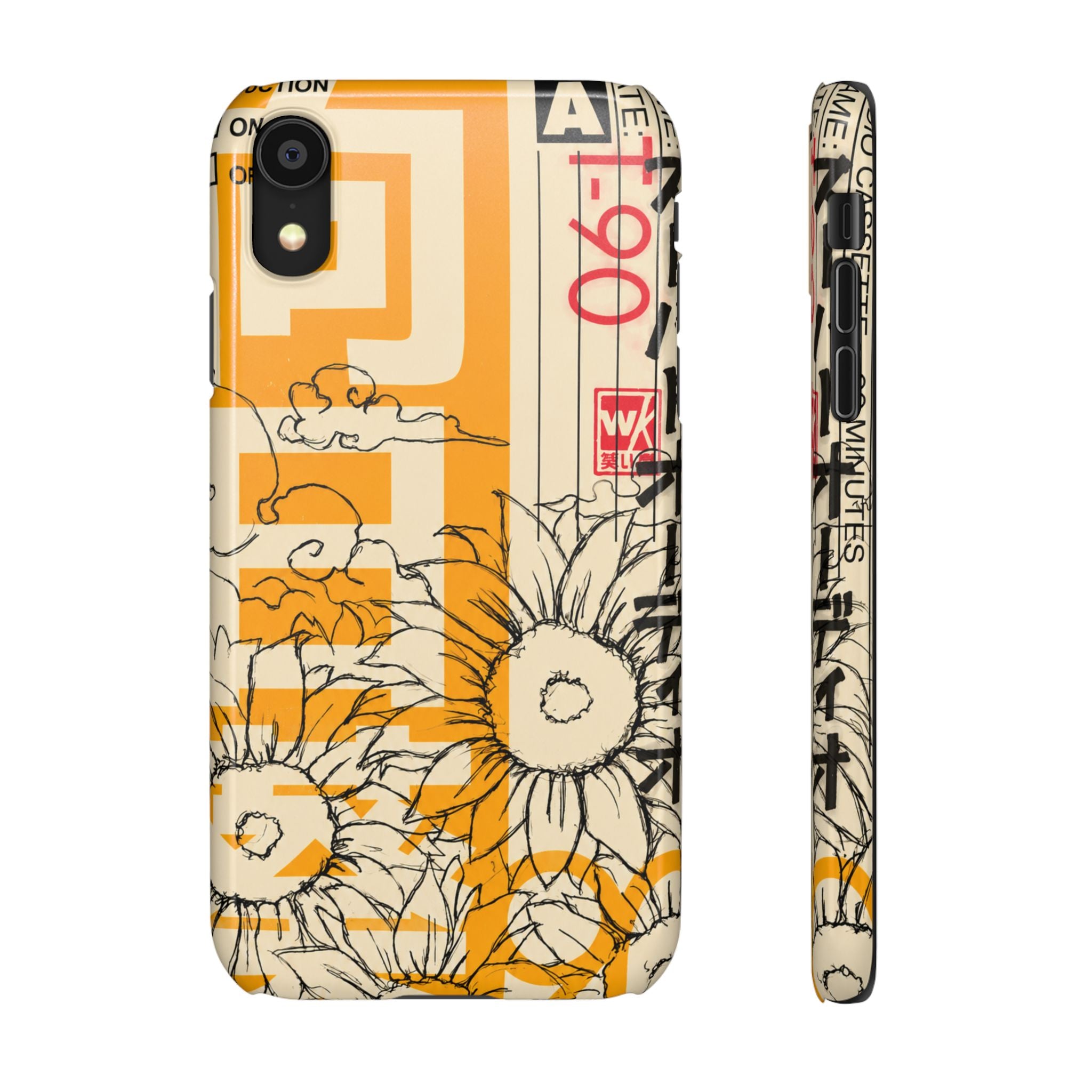 Retro Cassette Floral Phone Case
