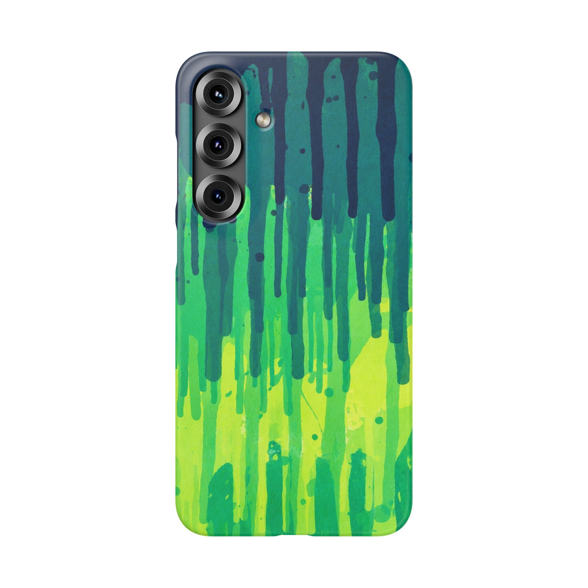 Liquid Emerald – Abstract Drip Phone Case