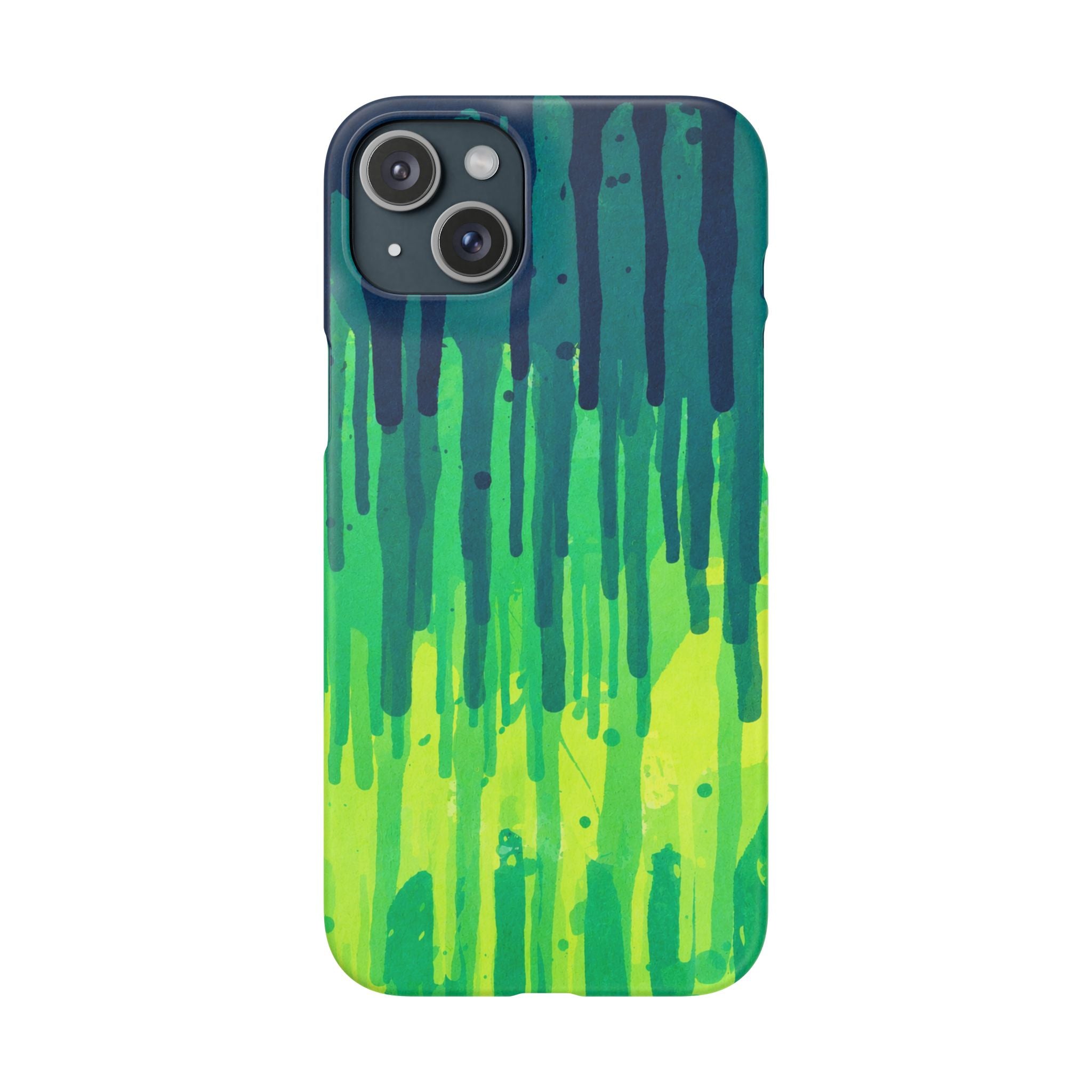 Liquid Emerald – Abstract Drip Phone Case