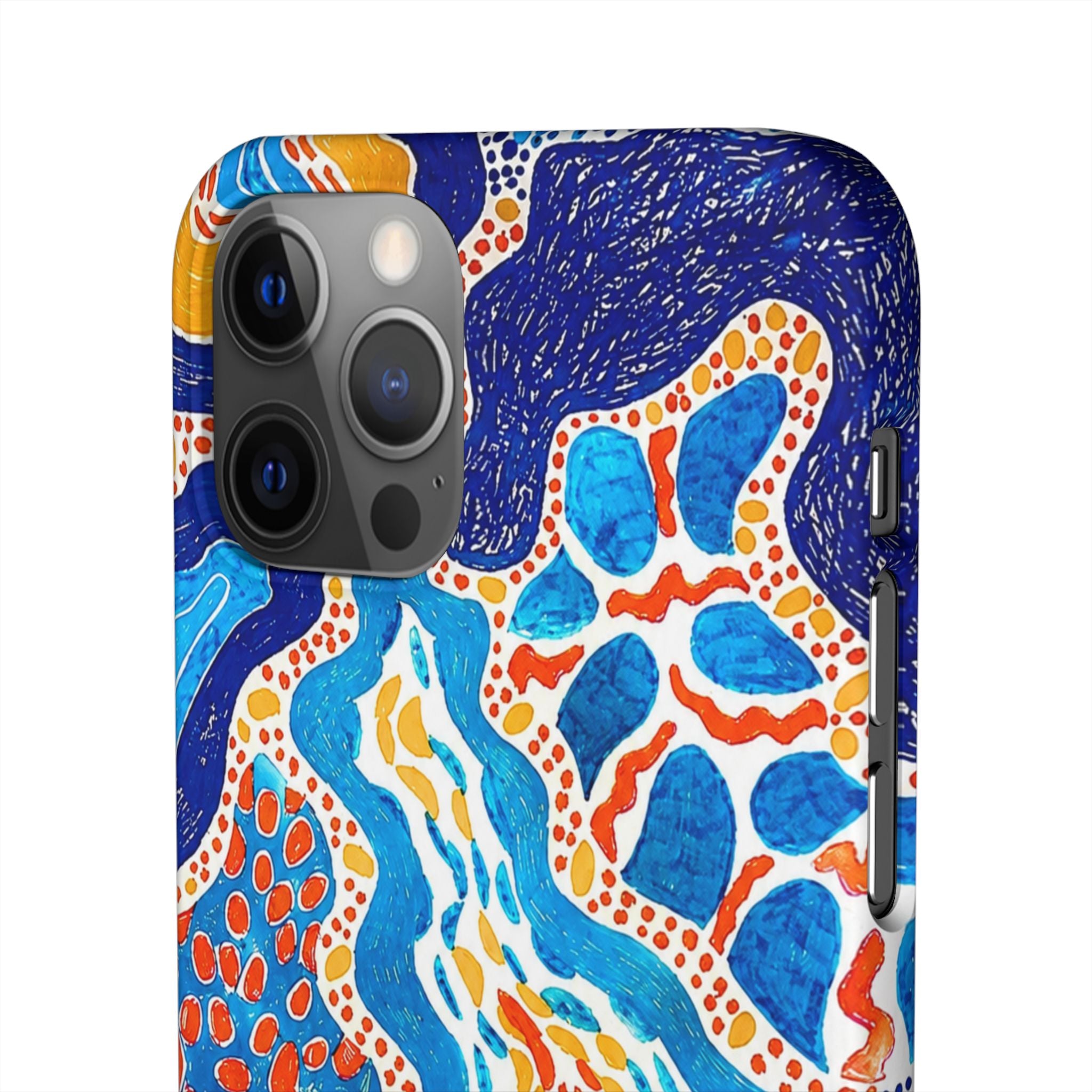 Abstract Blue Pattern Phone Case