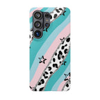 Pastel Leopard Print Glitter Phone Case