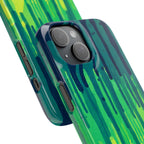 Liquid Emerald – Abstract Drip Phone Case