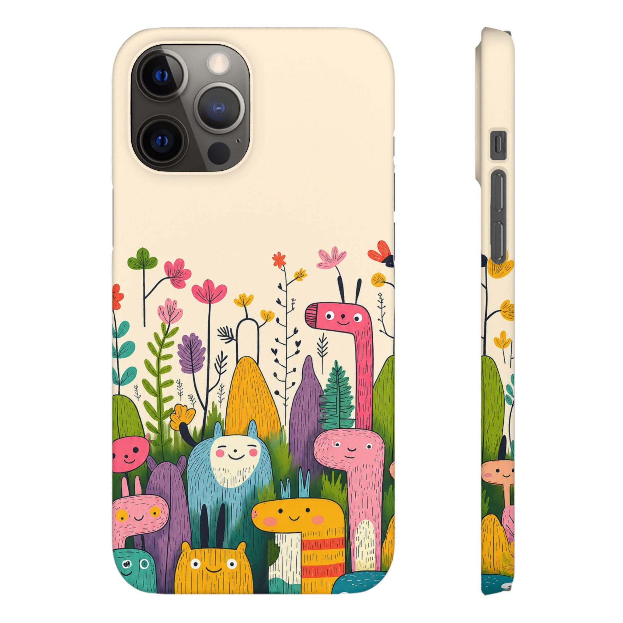 Cute Monster Garden Phone Case
