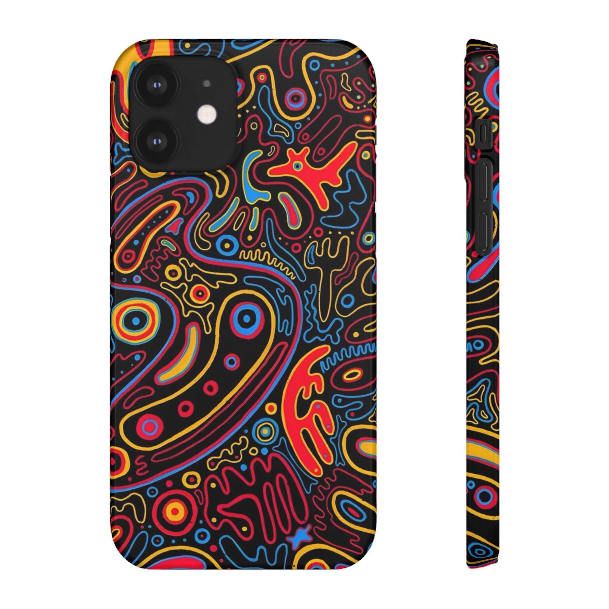 Neon Maze Phone Case