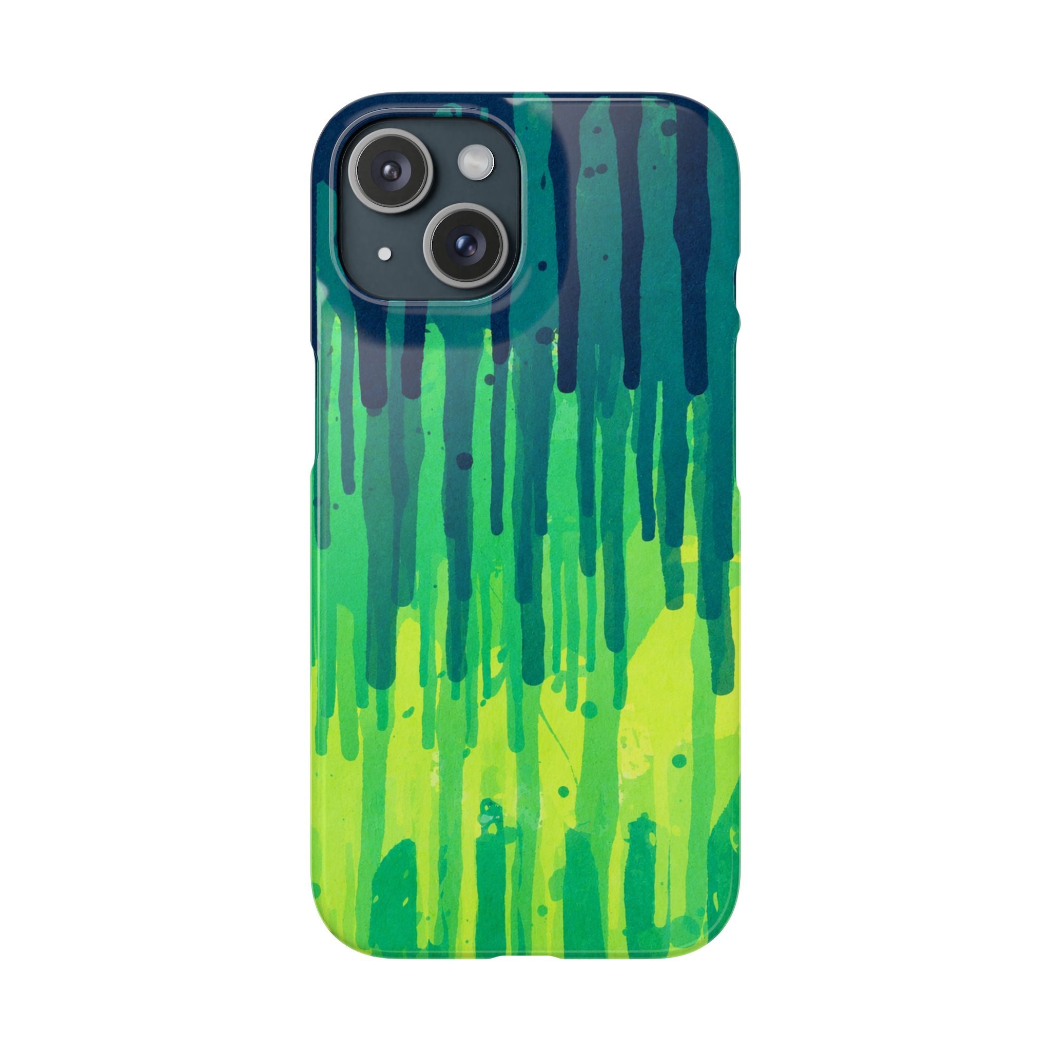 Liquid Emerald – Abstract Drip Phone Case