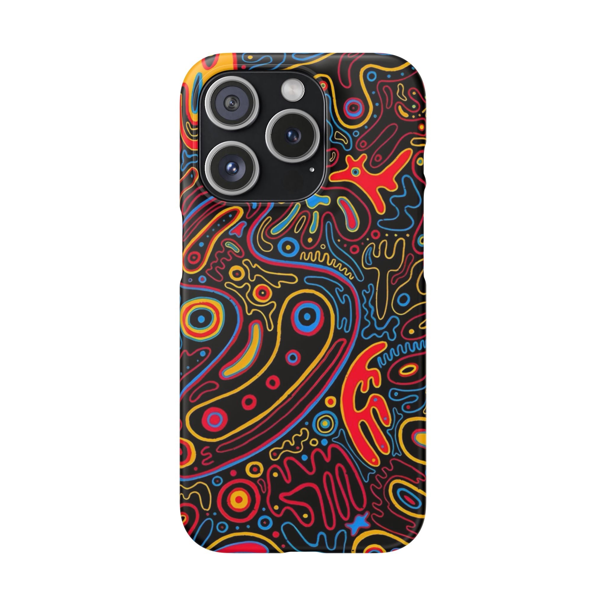 Neon Maze Phone Case