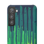 Liquid Emerald – Abstract Drip Phone Case