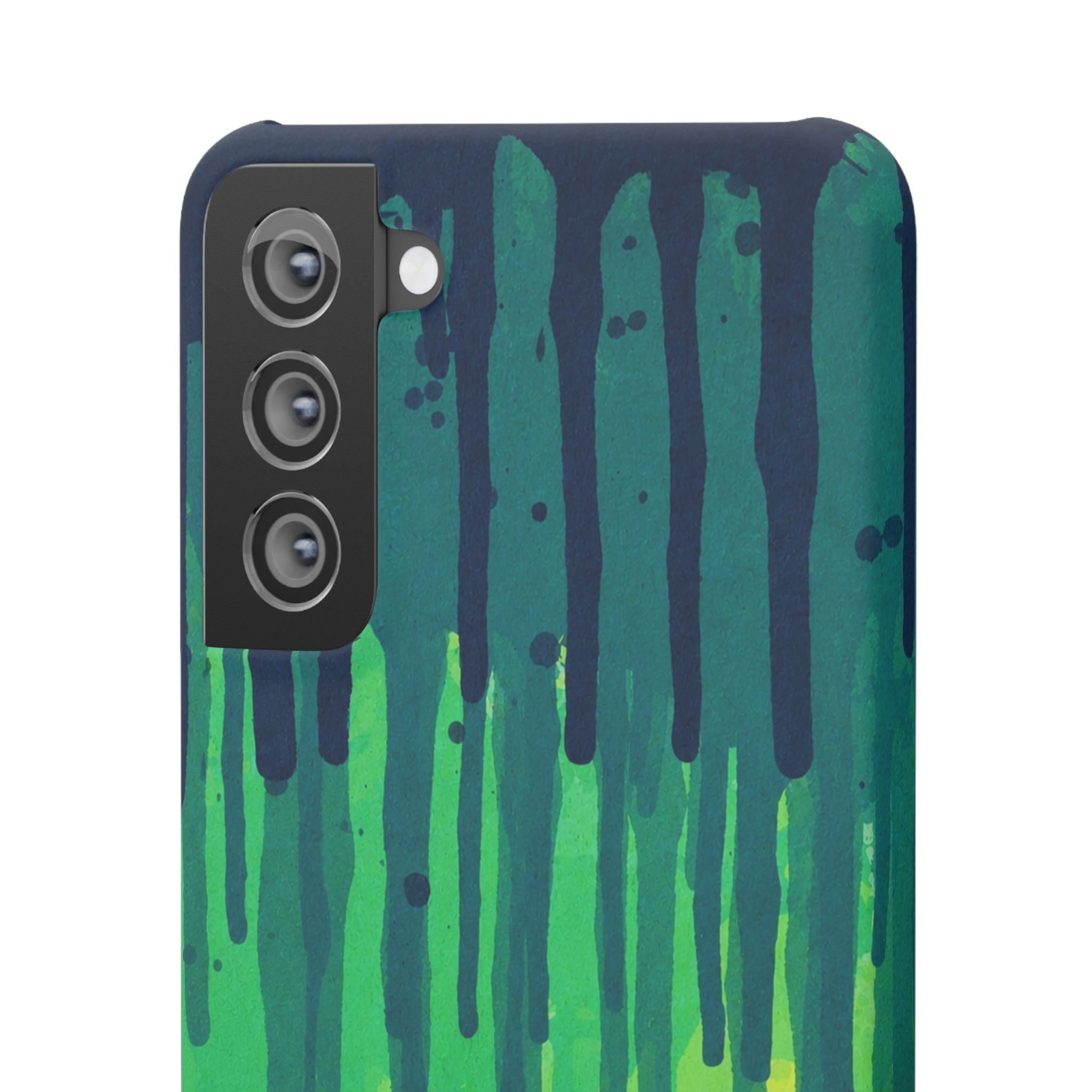 Liquid Emerald – Abstract Drip Phone Case