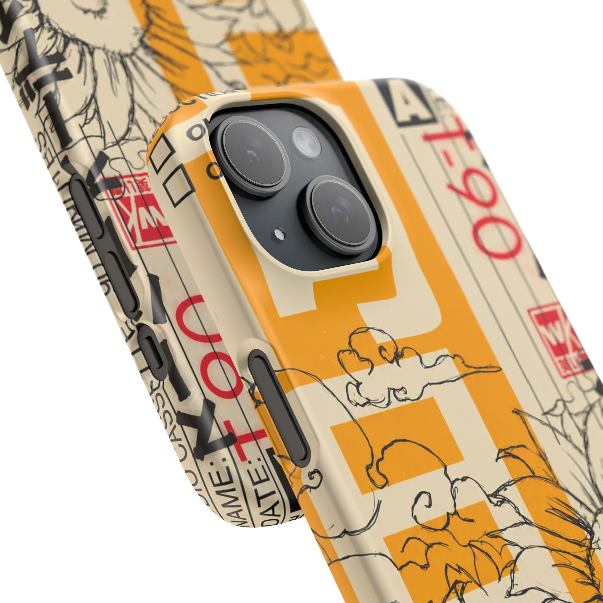 Retro Cassette Floral Phone Case