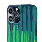 Liquid Emerald – Abstract Drip Phone Case