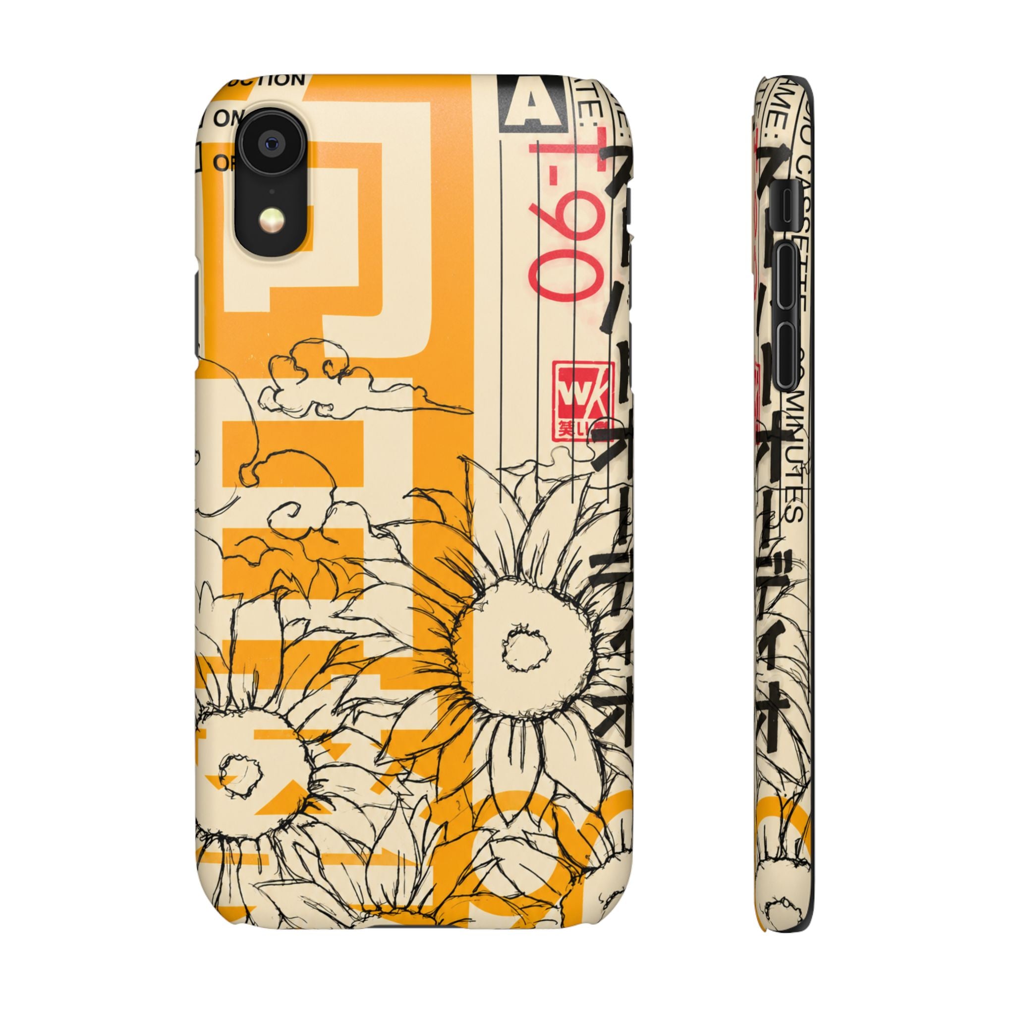 Retro Cassette Floral Phone Case