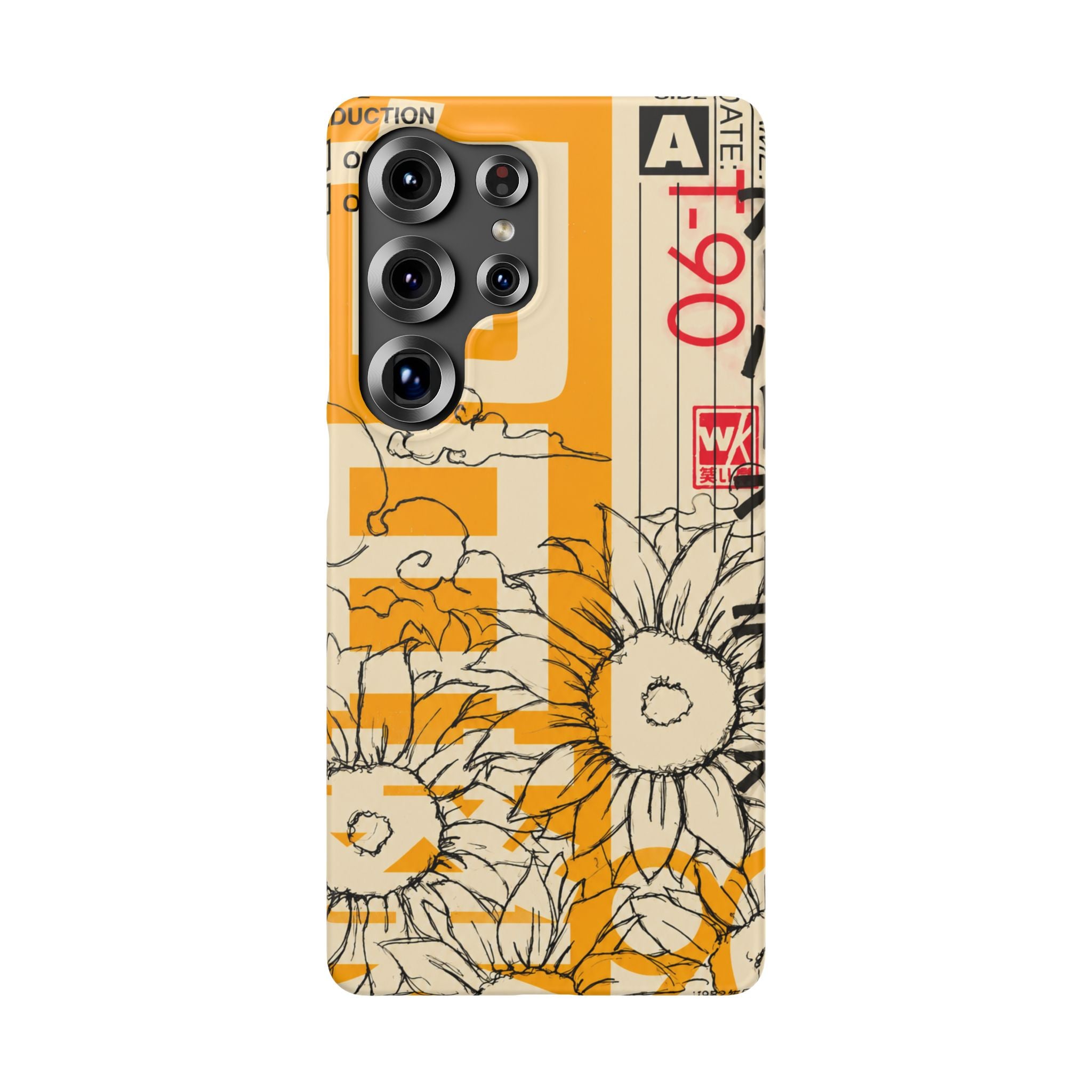 Retro Cassette Floral Phone Case