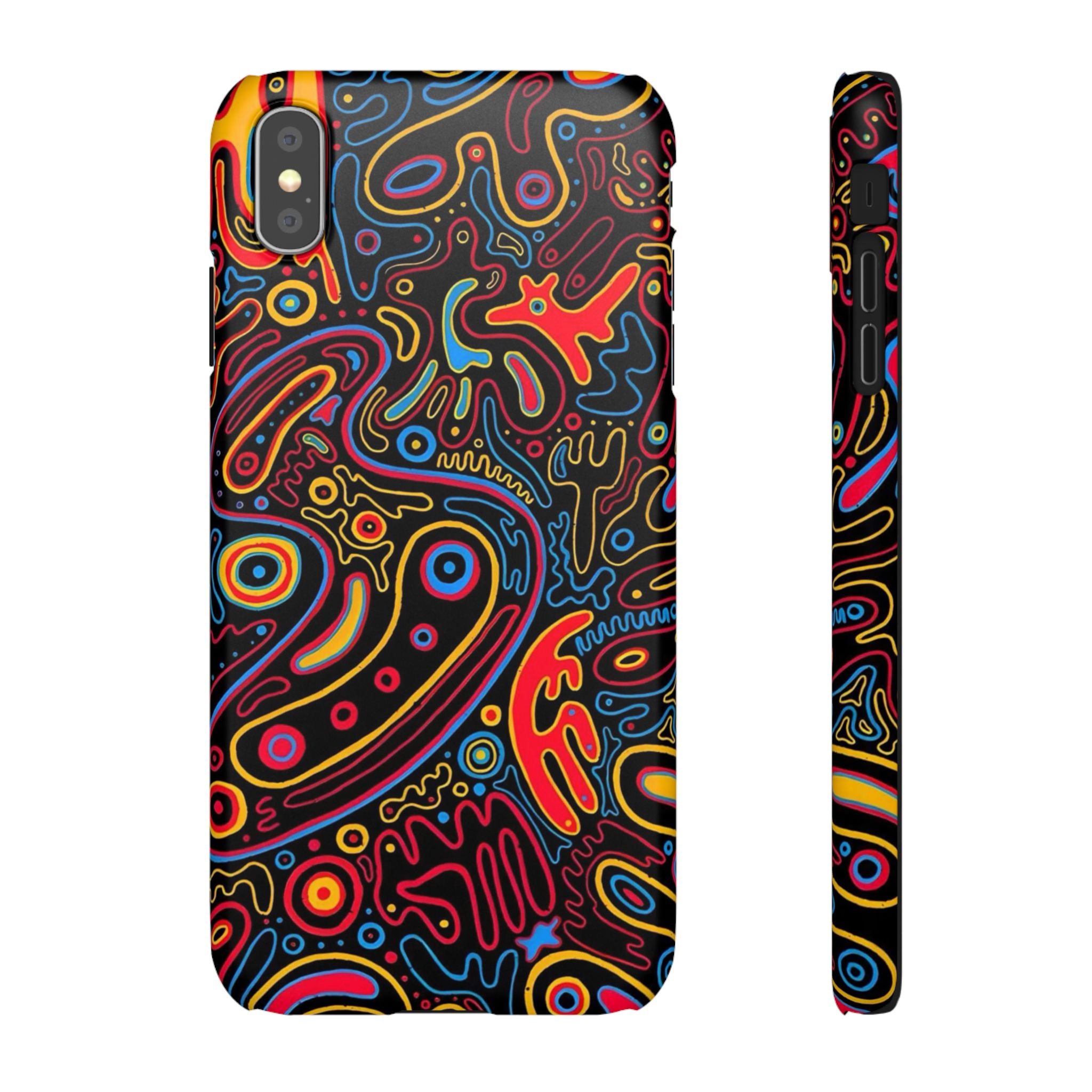 Neon Maze Phone Case