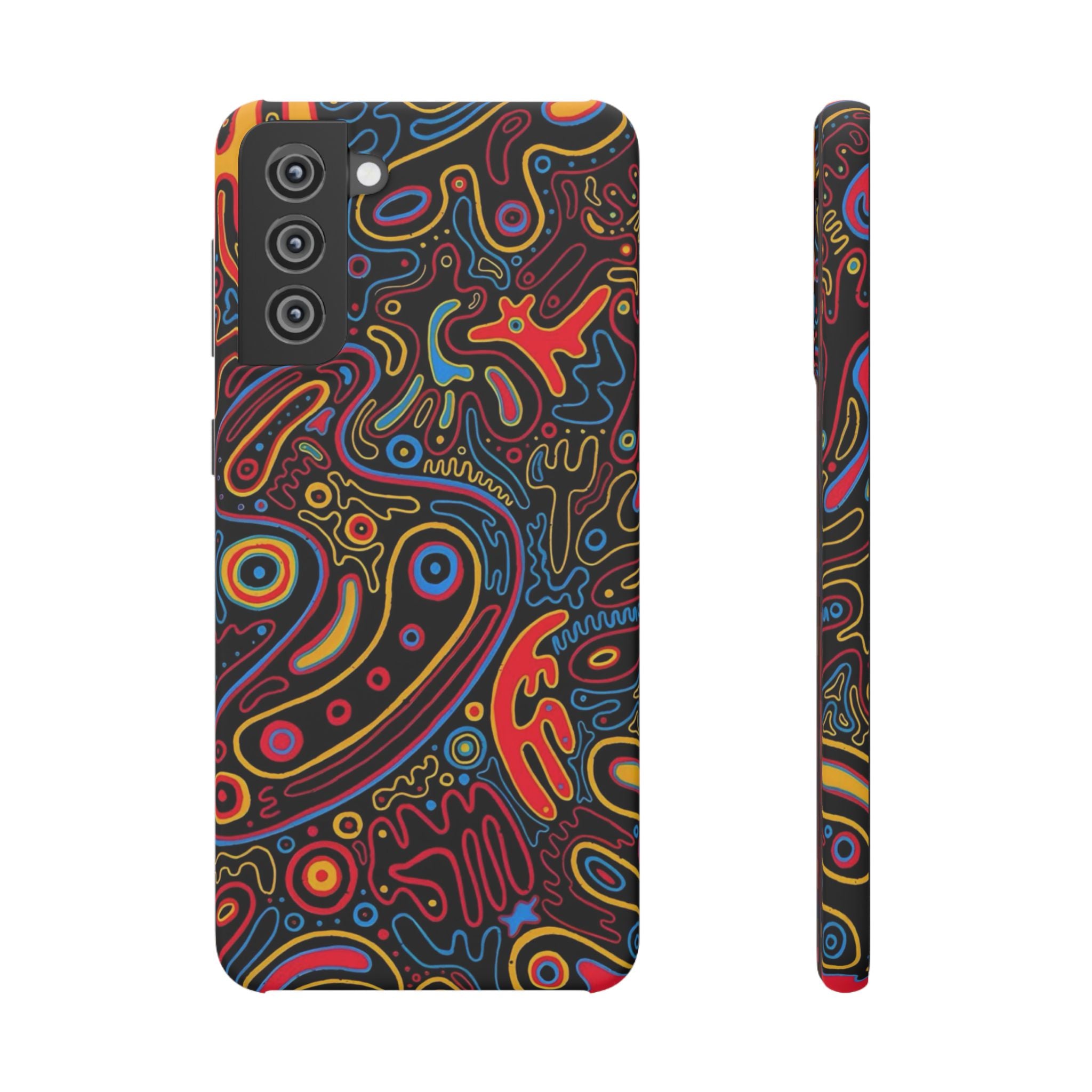 Neon Maze Phone Case