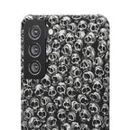 Black and White Skull Pattern Phone Case