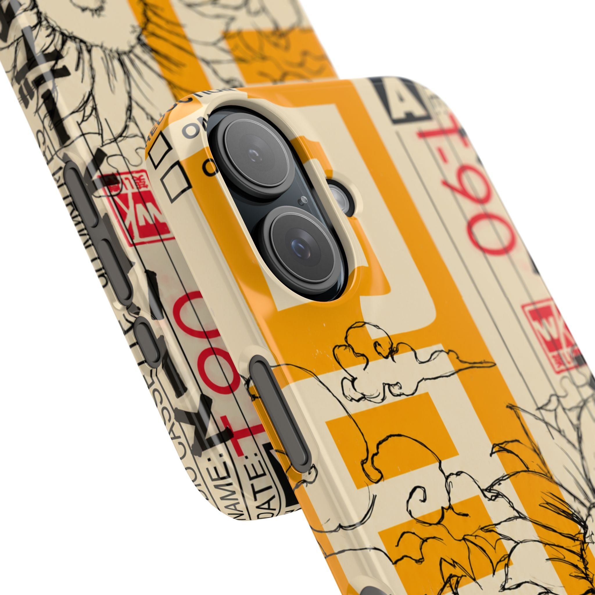 Retro Cassette Floral Phone Case