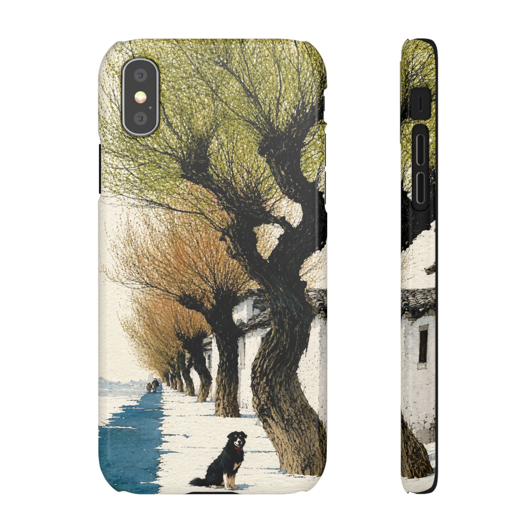Serene Willow Landscape Phone Case