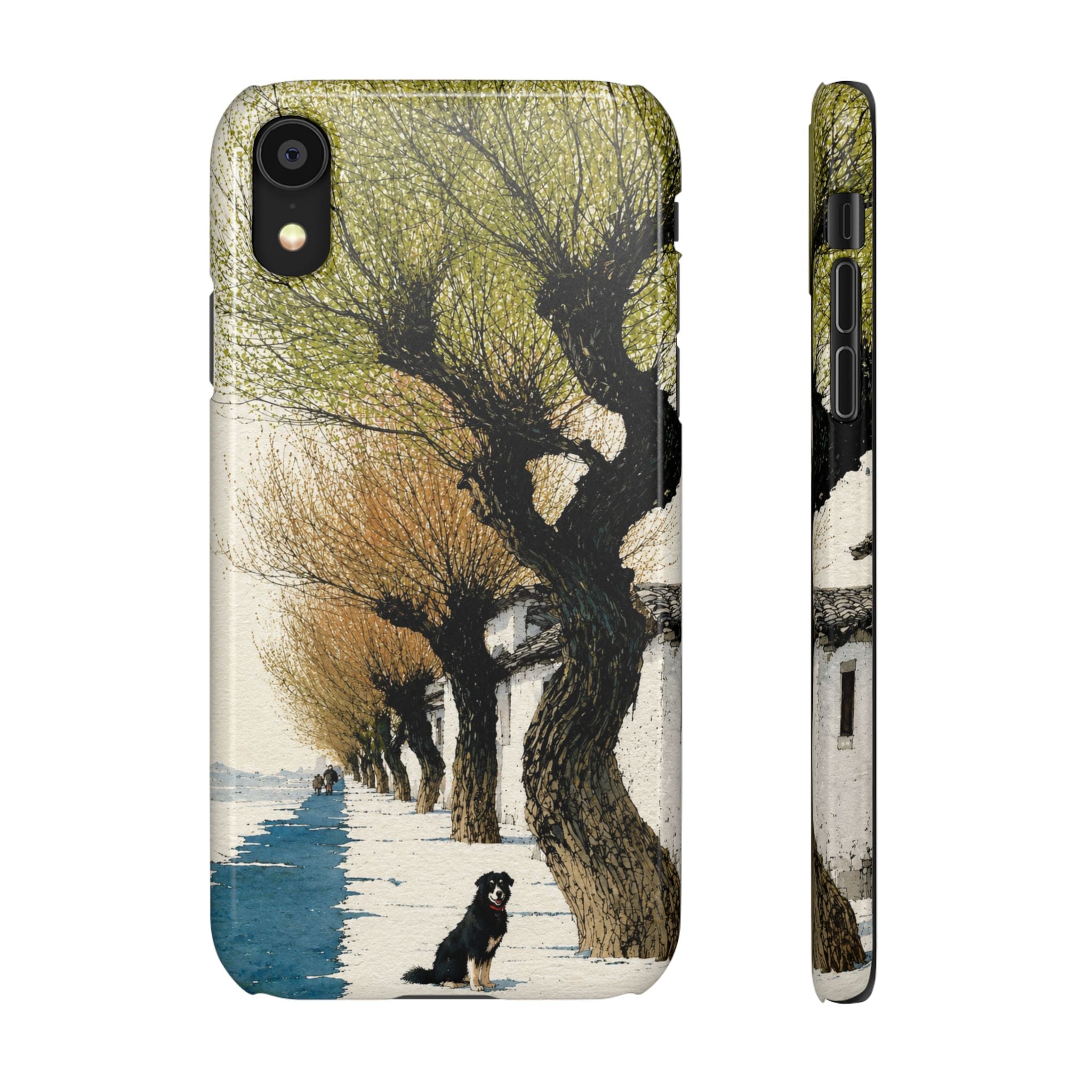 Serene Willow Landscape Phone Case