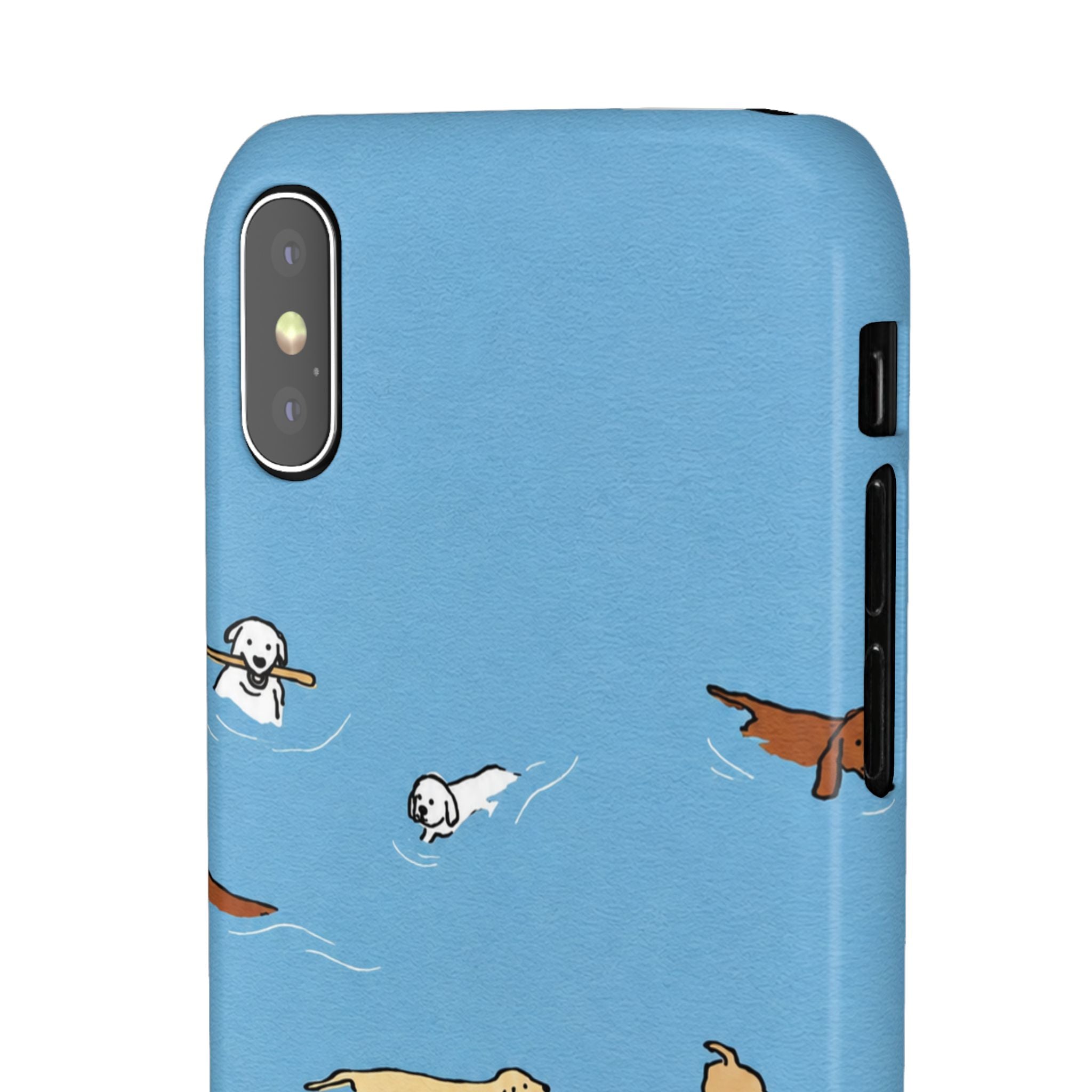 Swimming Dogs Phone Case