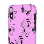Pink Music Notes Phone Case