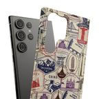 Vintage Travel Stamps Phone Case