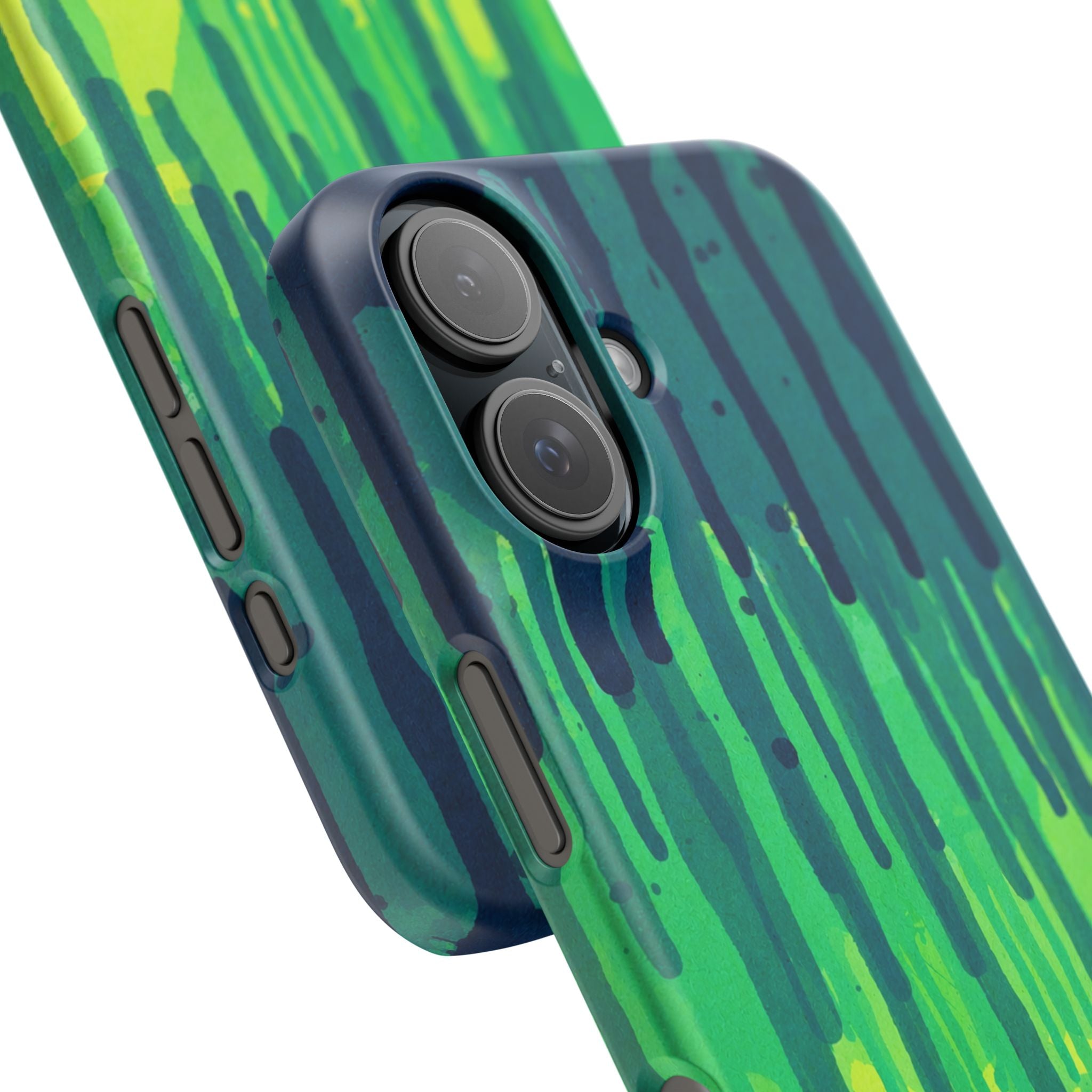 Liquid Emerald – Abstract Drip Phone Case