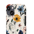 Wildflower Sketch Phone Case