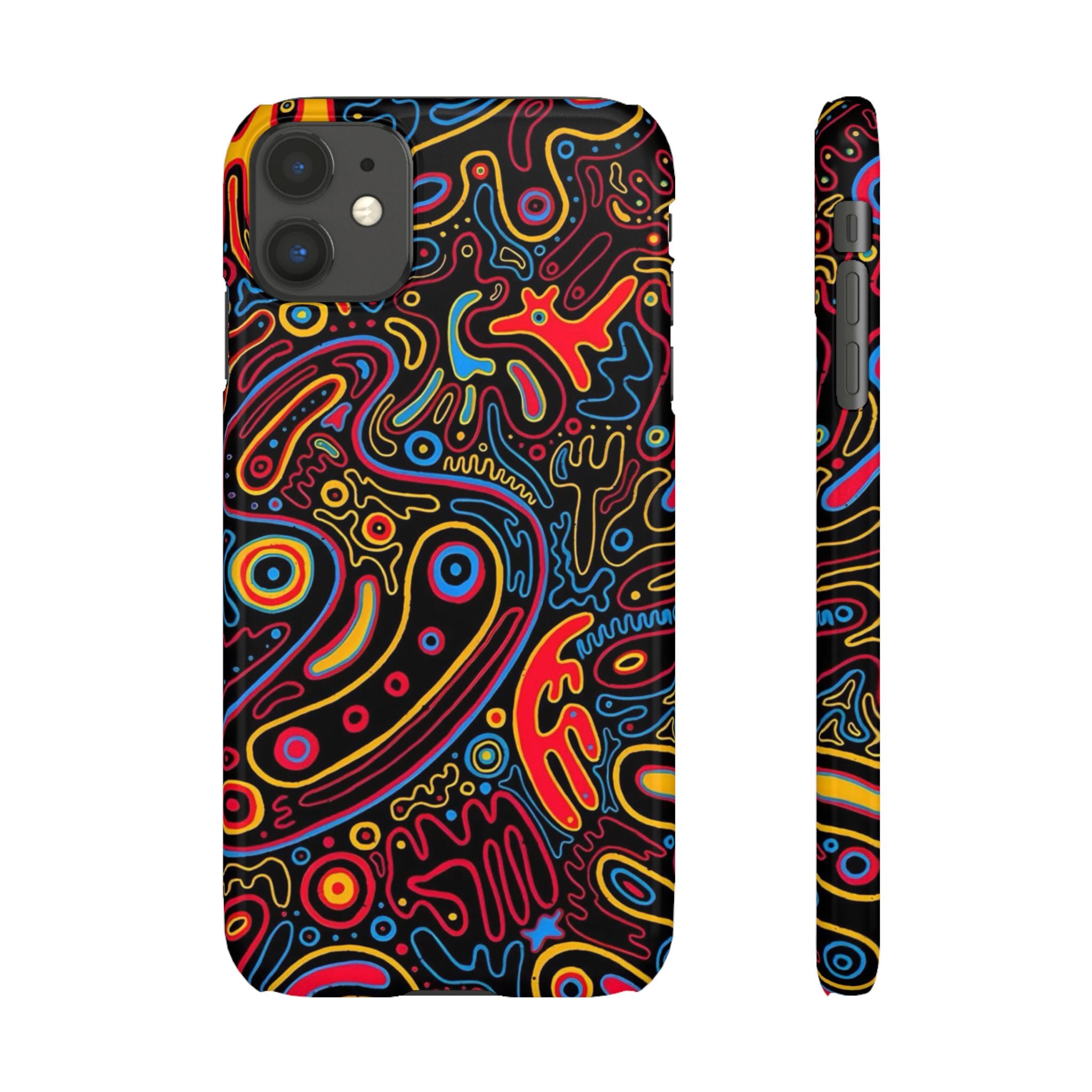 Neon Maze Phone Case