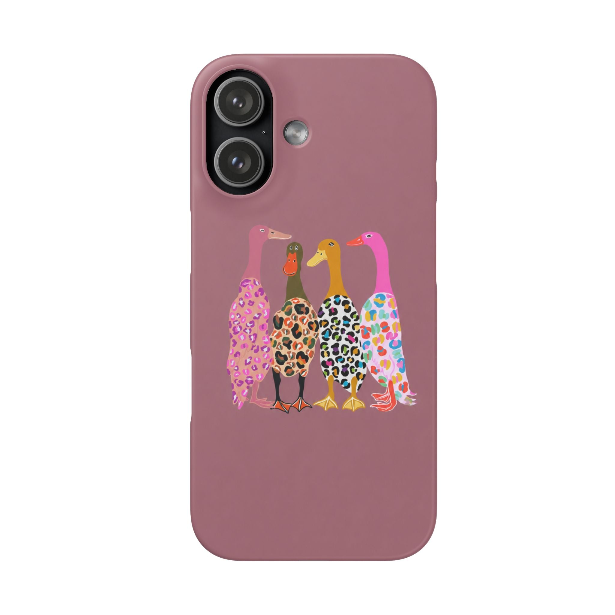 Colorful Leopard Ducks Phone Case