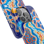Abstract Blue Pattern Phone Case