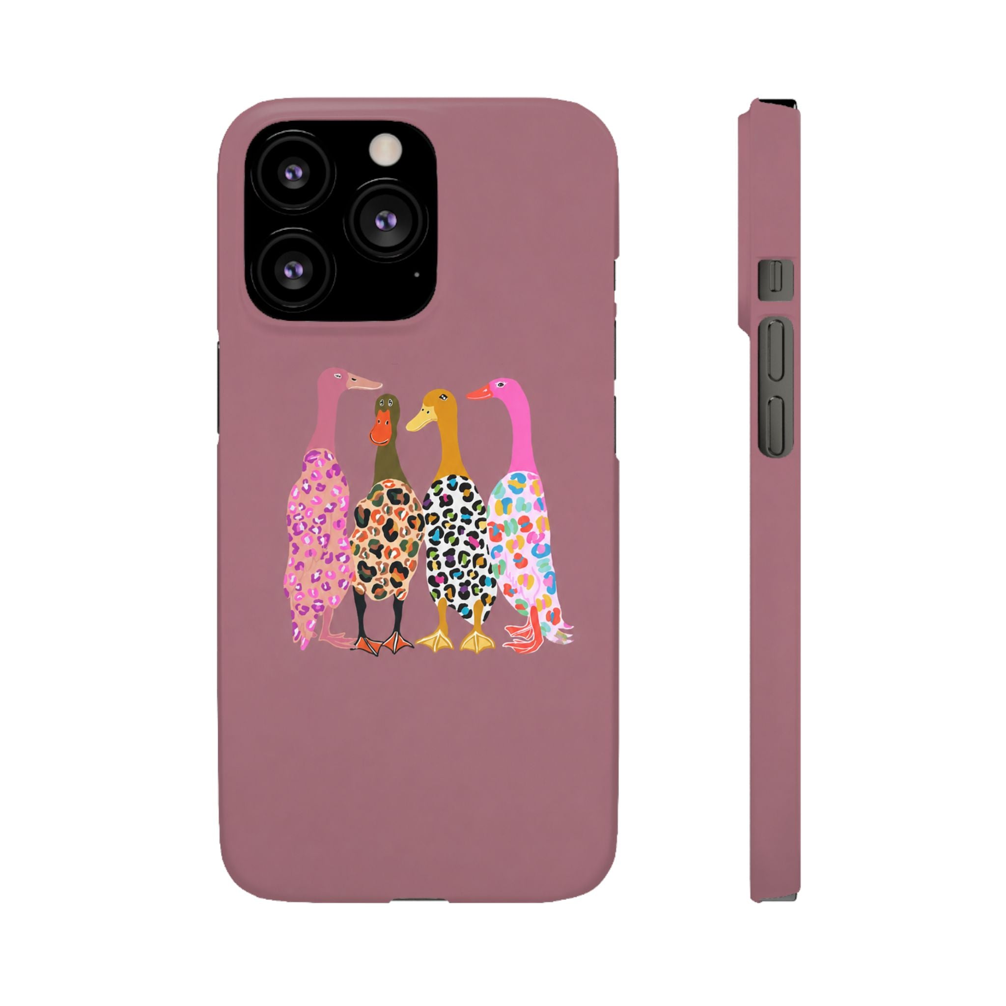 Colorful Leopard Ducks Phone Case