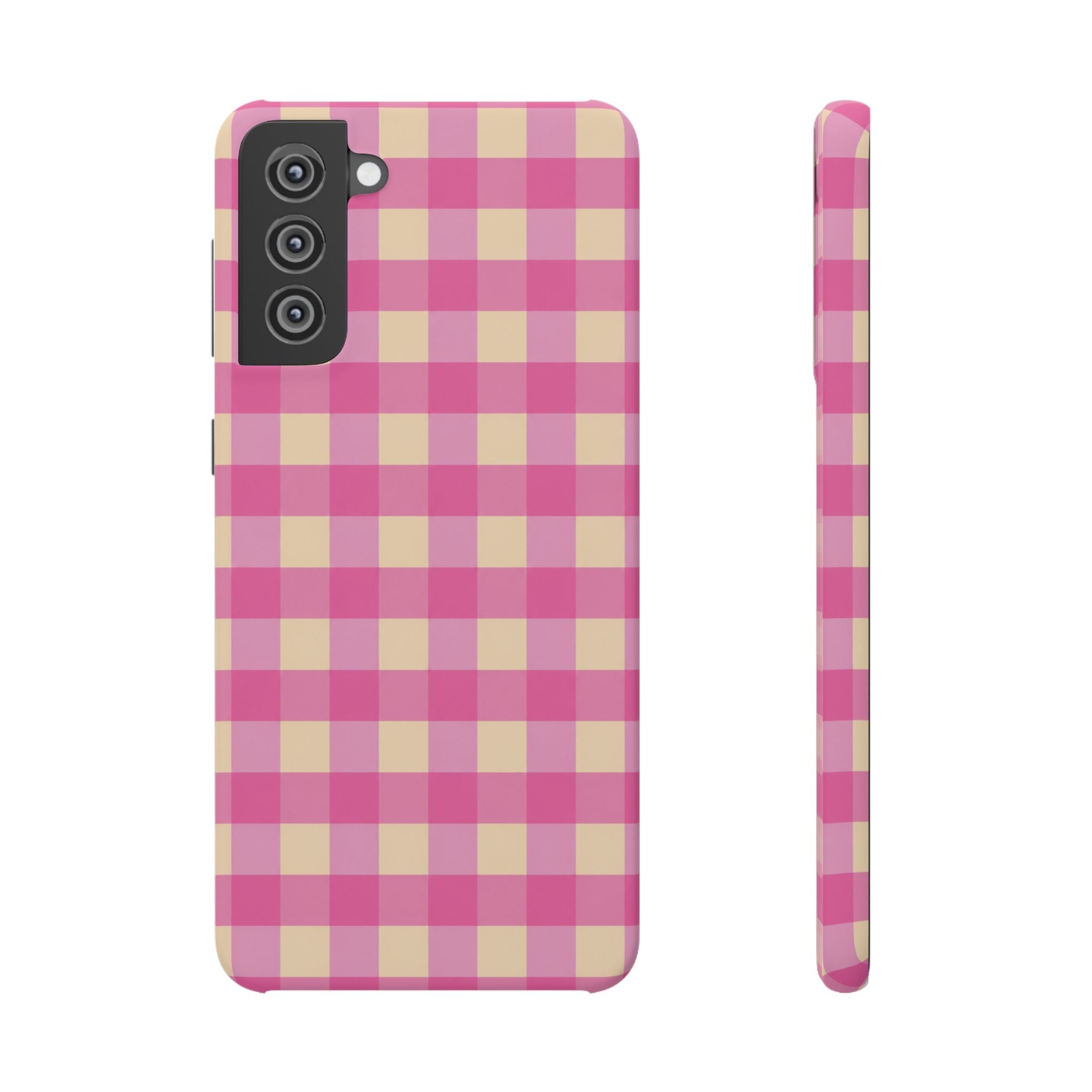 Pink Gingham Phone Case