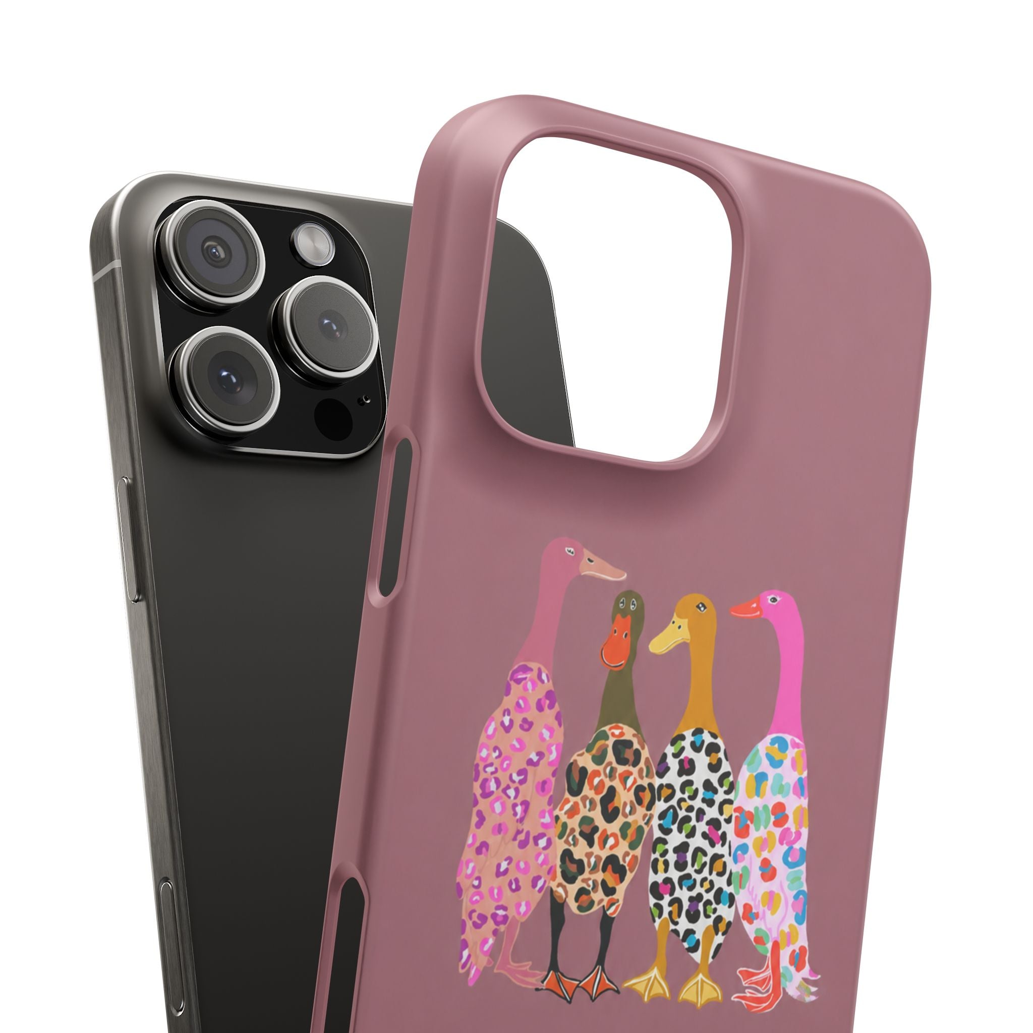 Colorful Leopard Ducks Phone Case