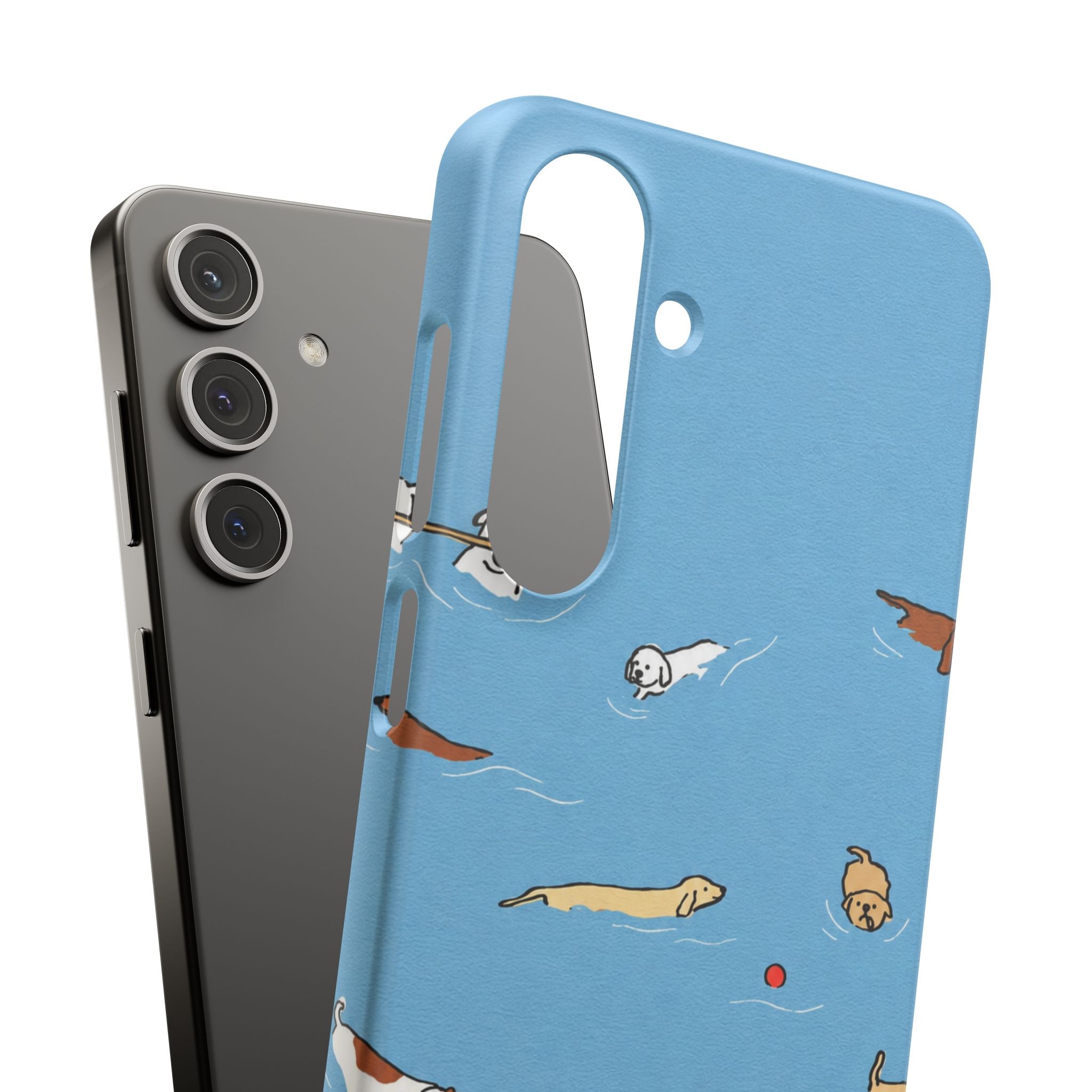 Swimming Dogs Phone Case