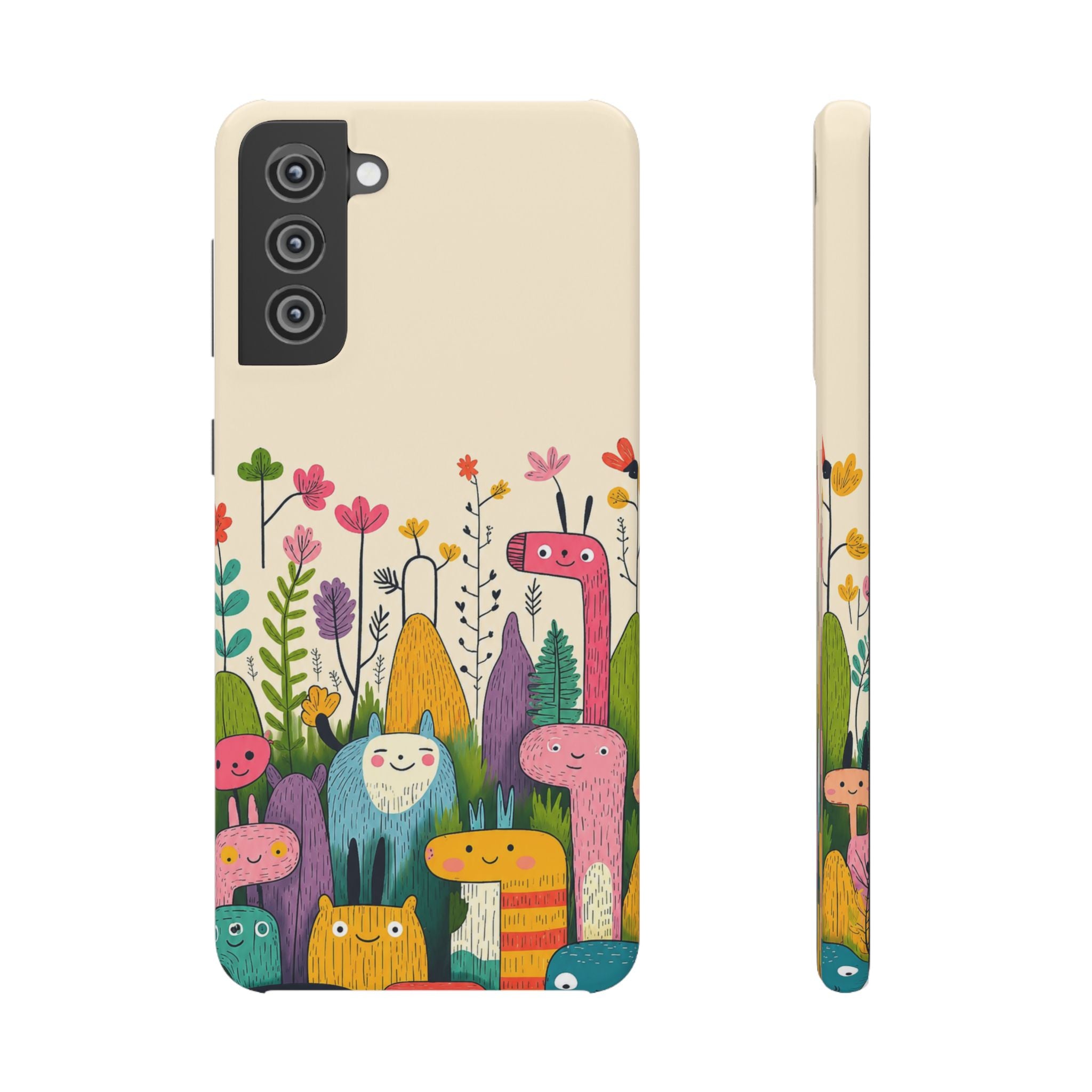 Cute Monster Garden Phone Case