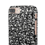 Black and White Skull Pattern Phone Case