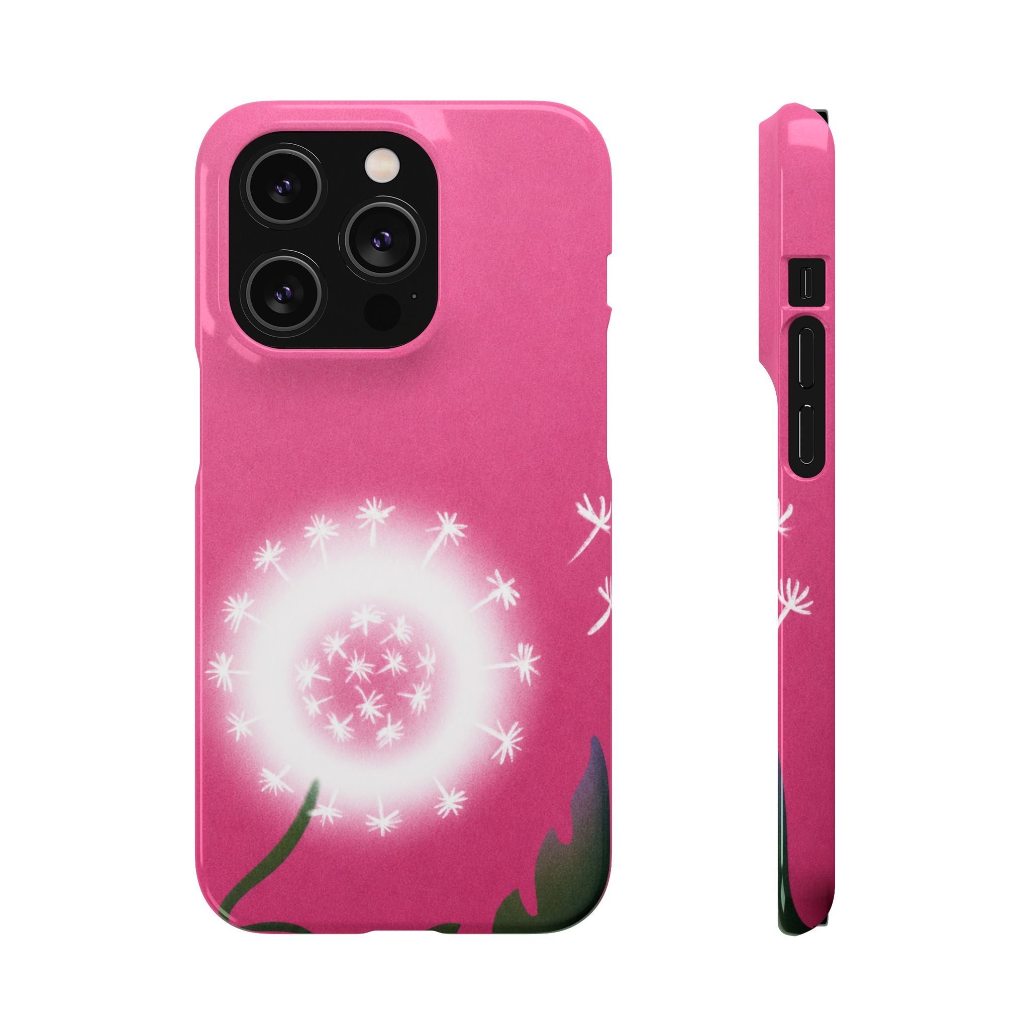 Pink Dandelion Phone Case