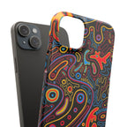Neon Maze Phone Case