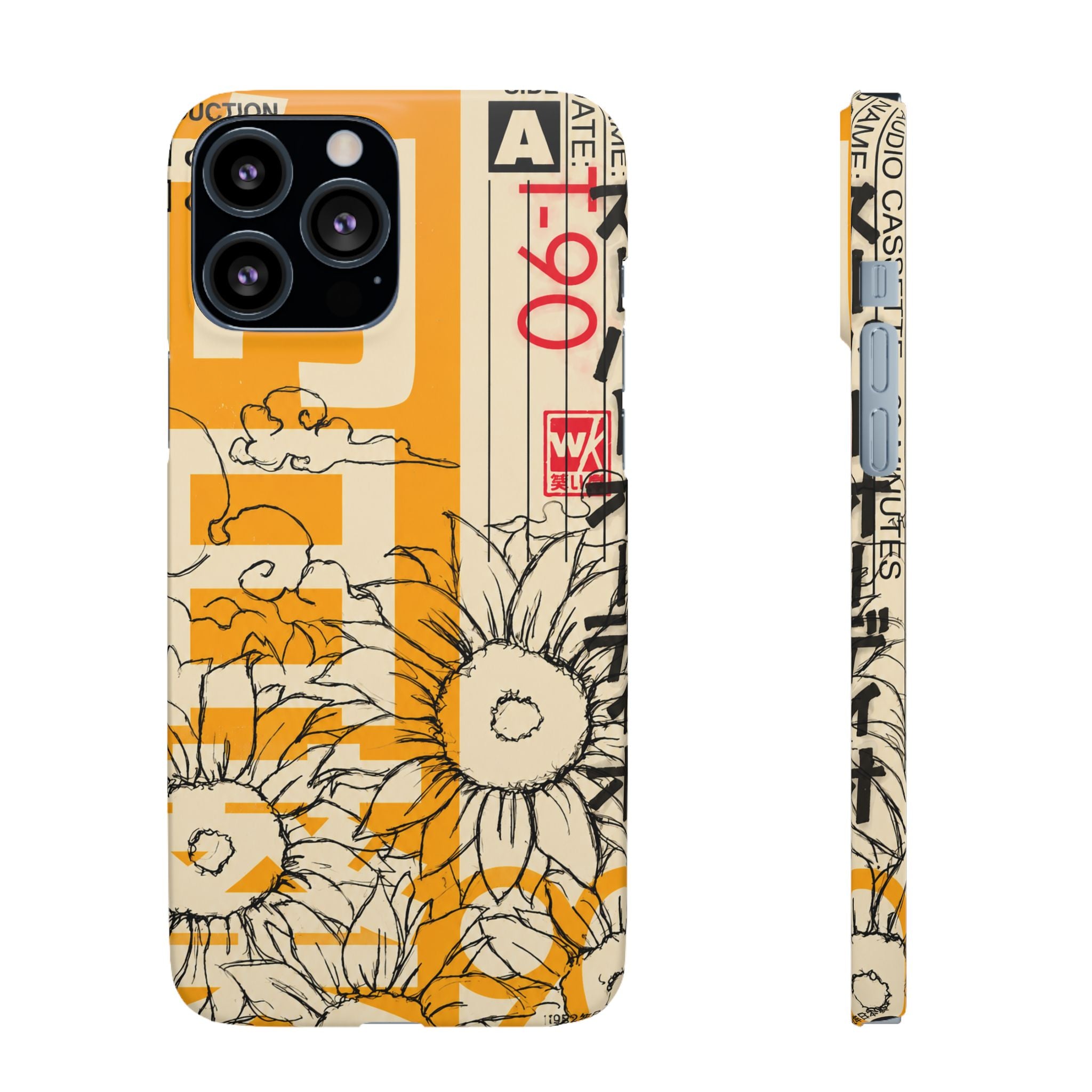 Retro Cassette Floral Phone Case