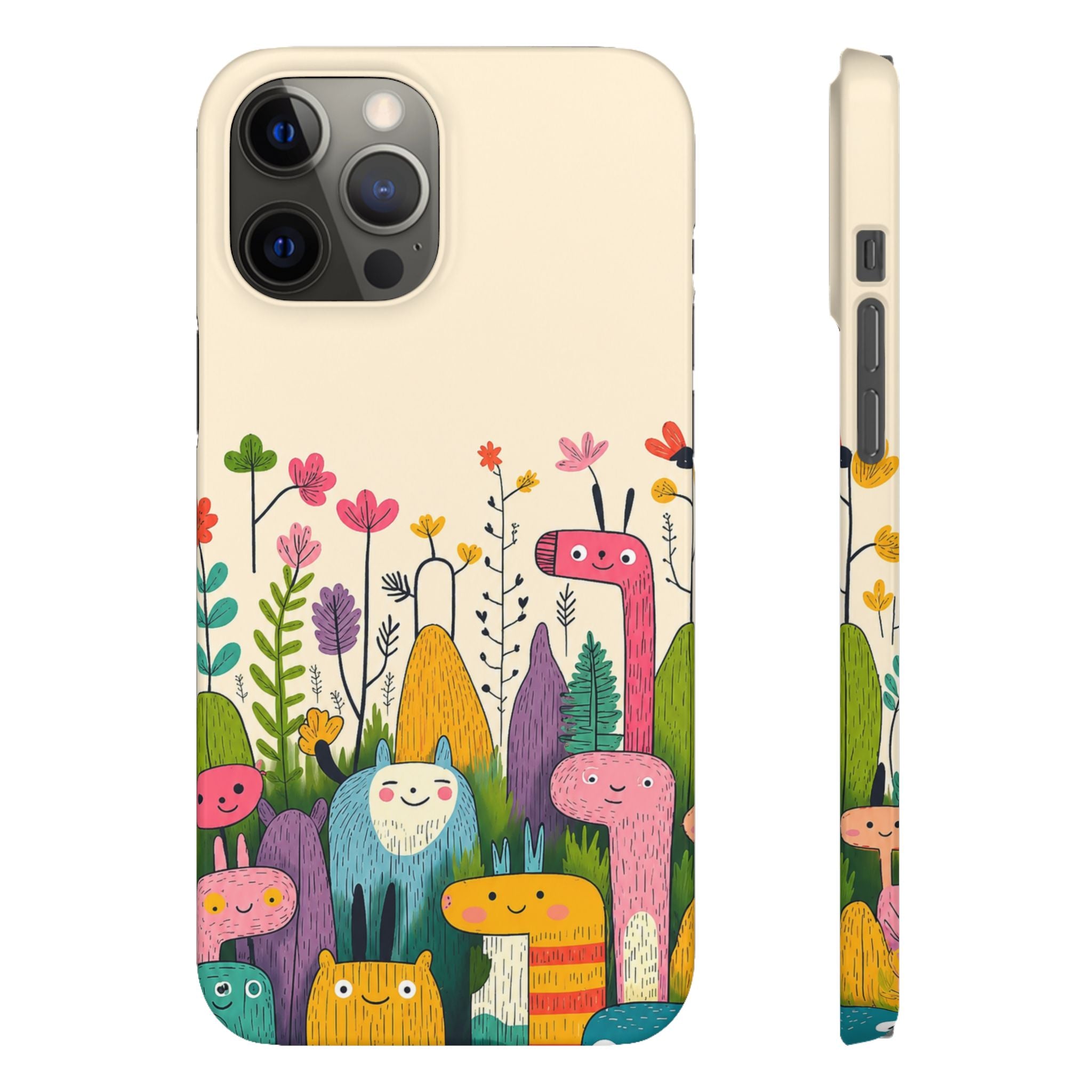 Cute Monster Garden Phone Case