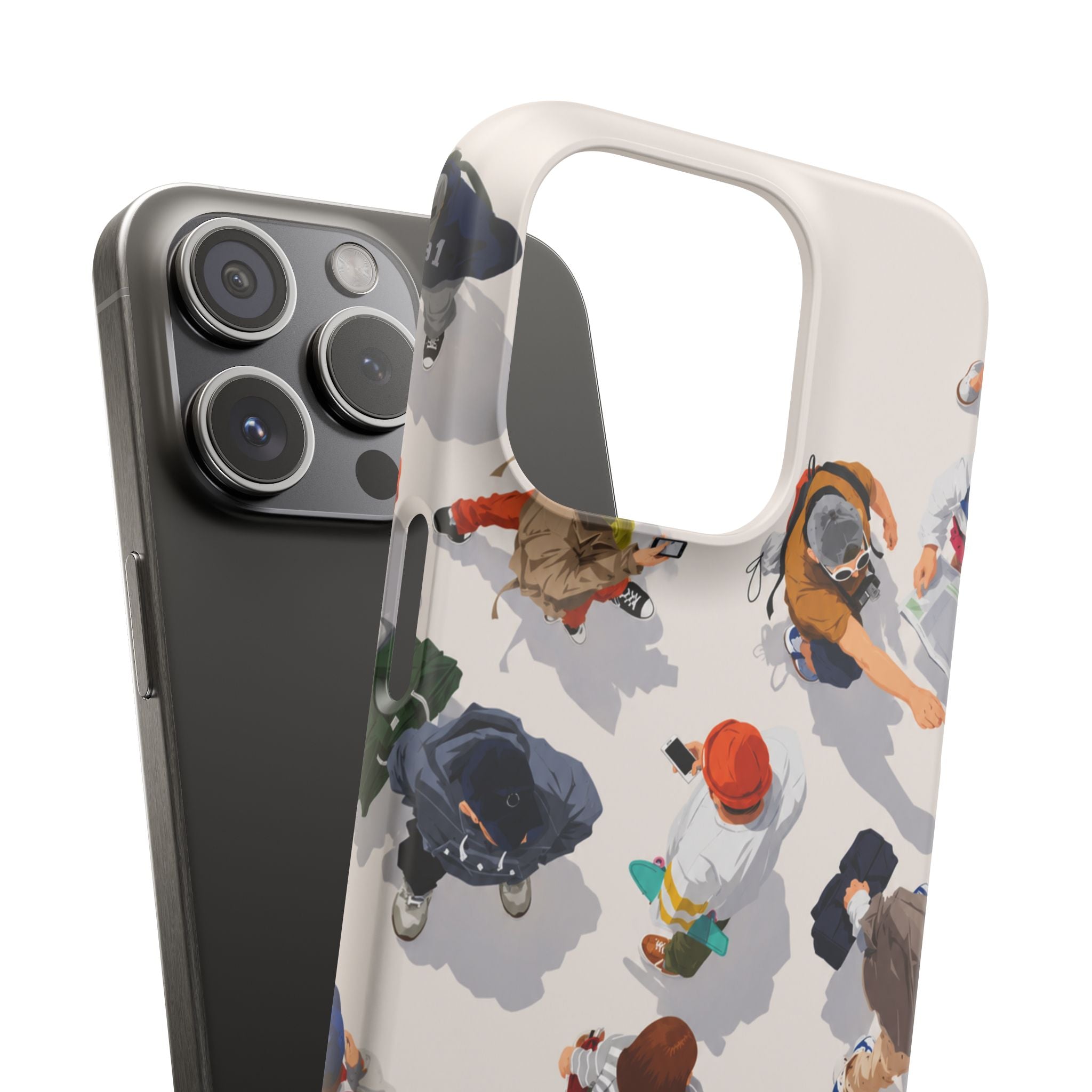 City Crowd Aesthetic Phone Case