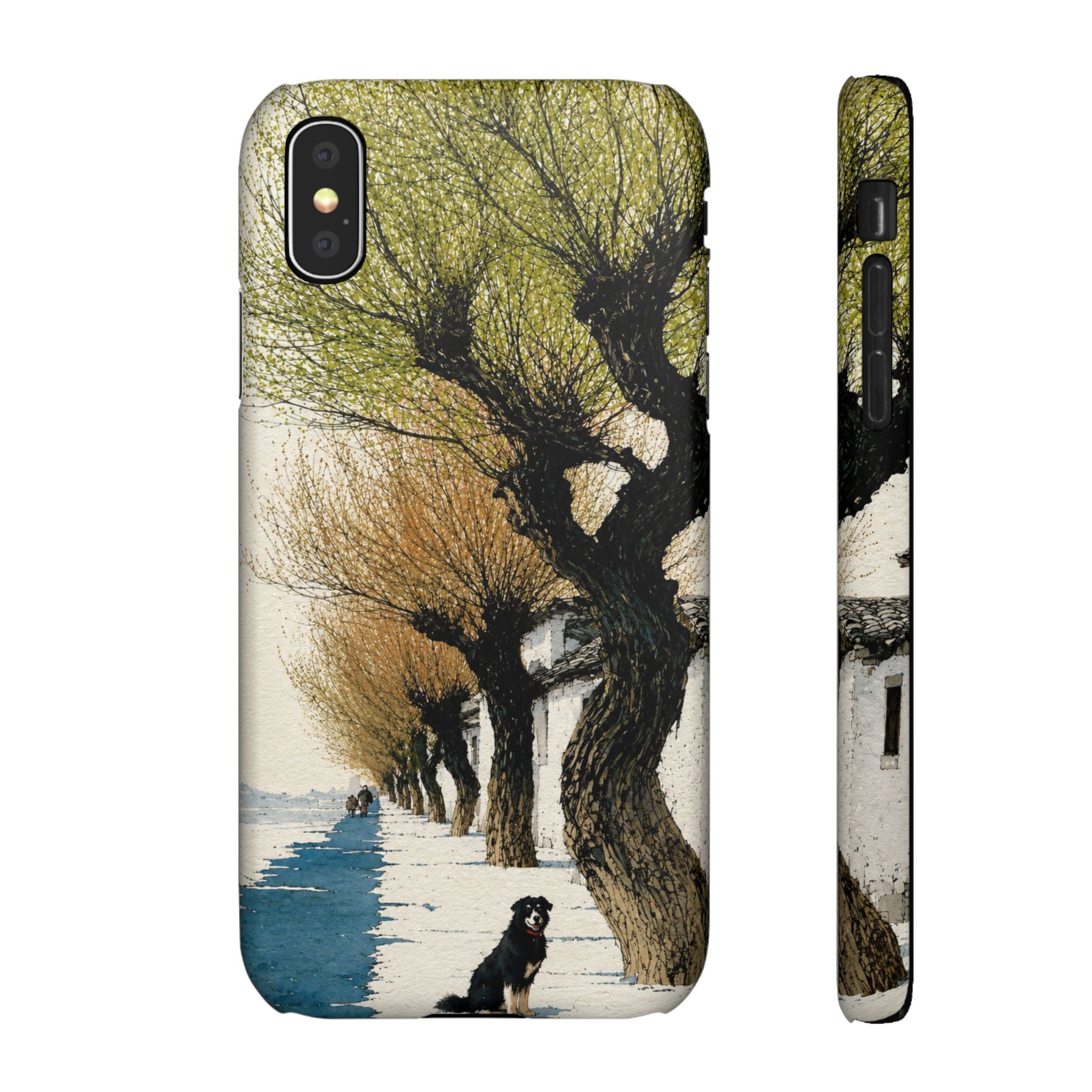 Serene Willow Landscape Phone Case