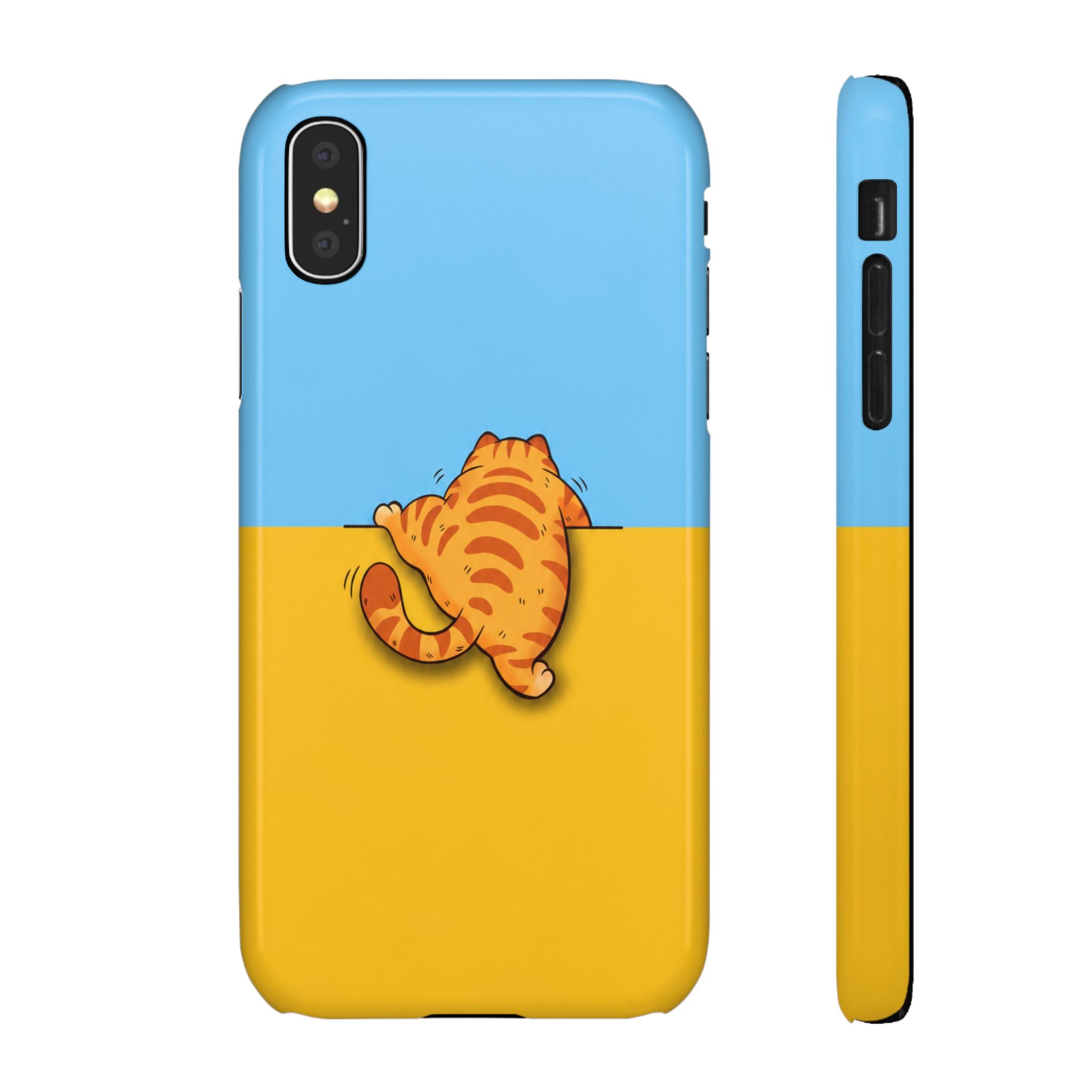 Peekaboo Orange Cat Phone Case