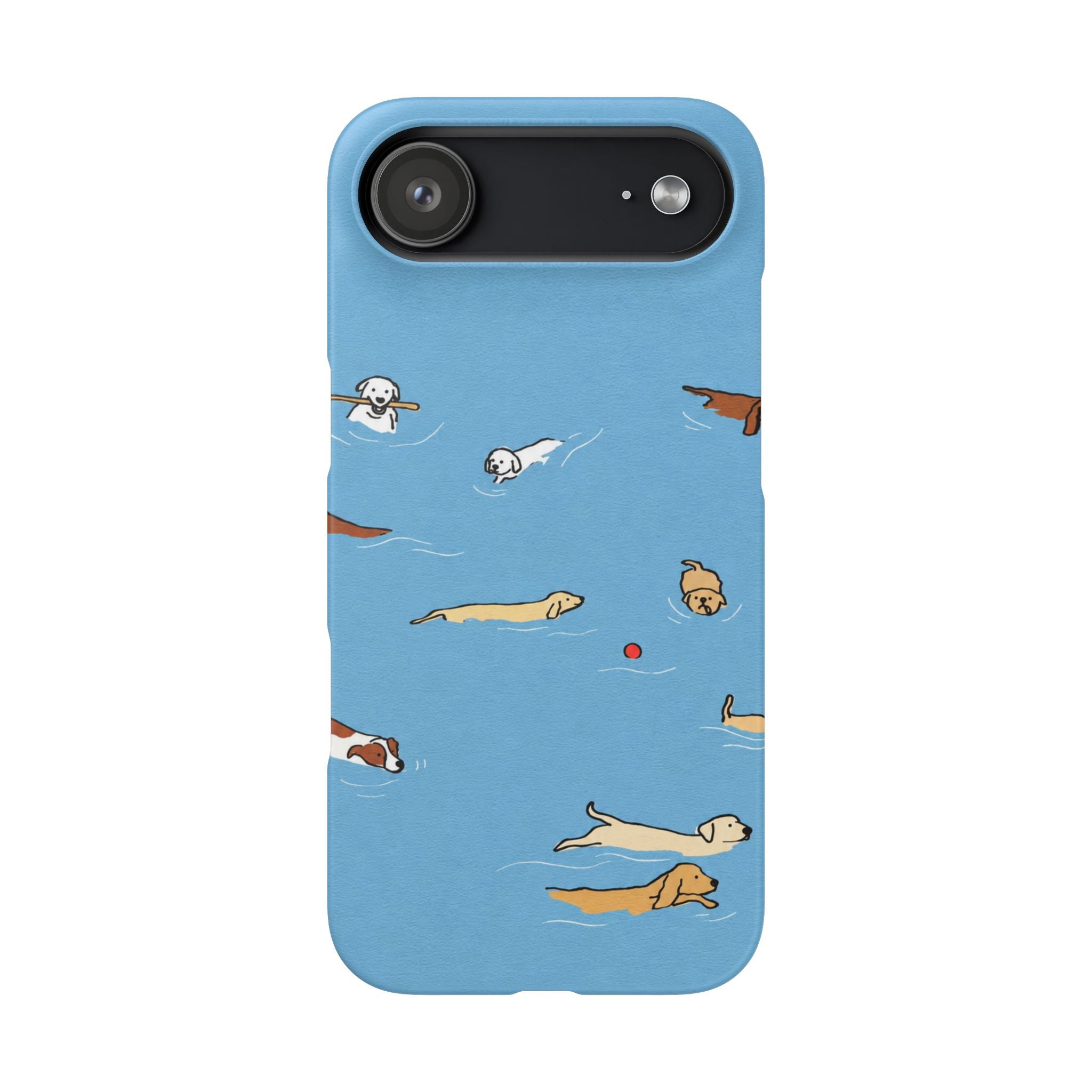 Swimming Dogs Phone Case