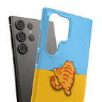 Peekaboo Orange Cat Phone Case