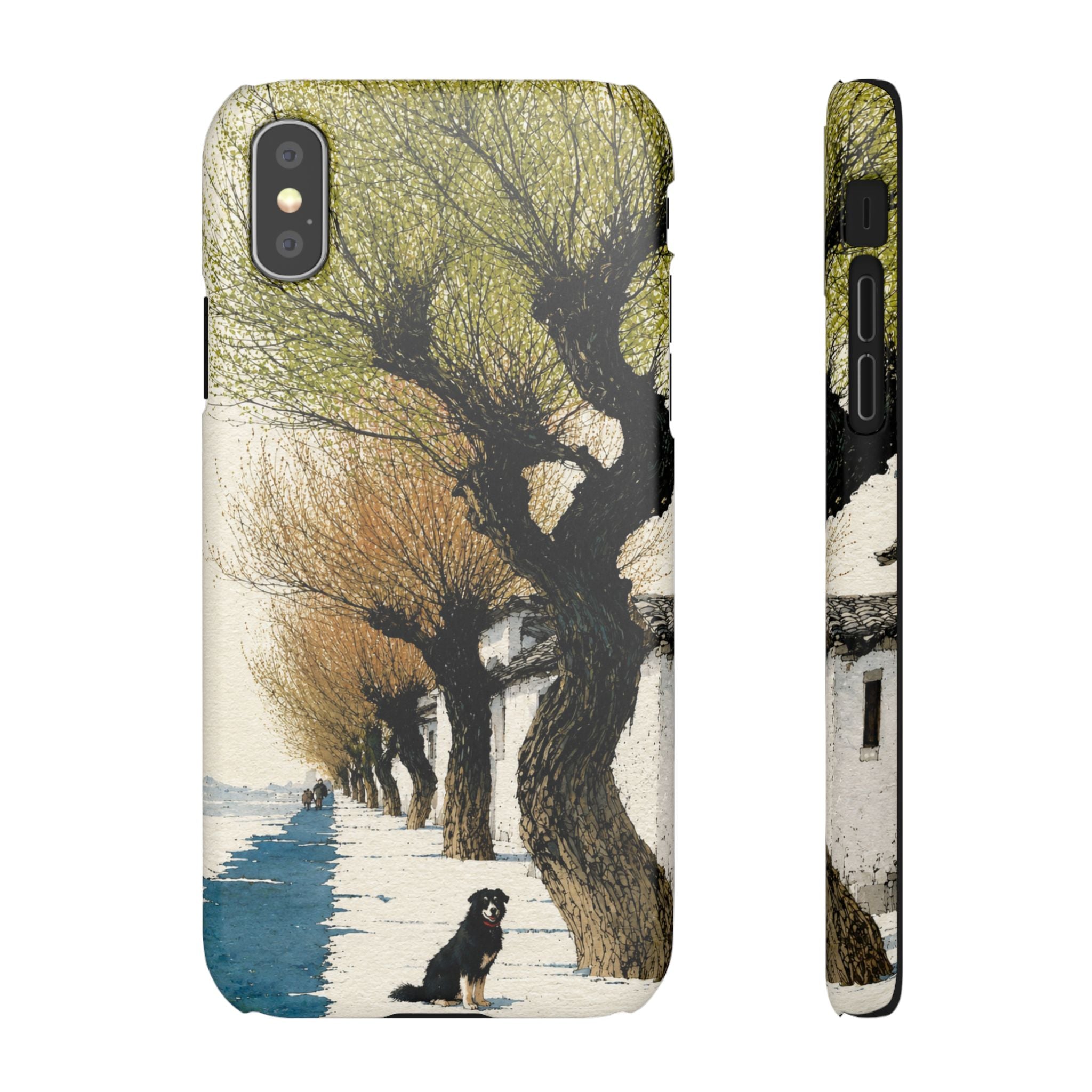 Serene Willow Landscape Phone Case
